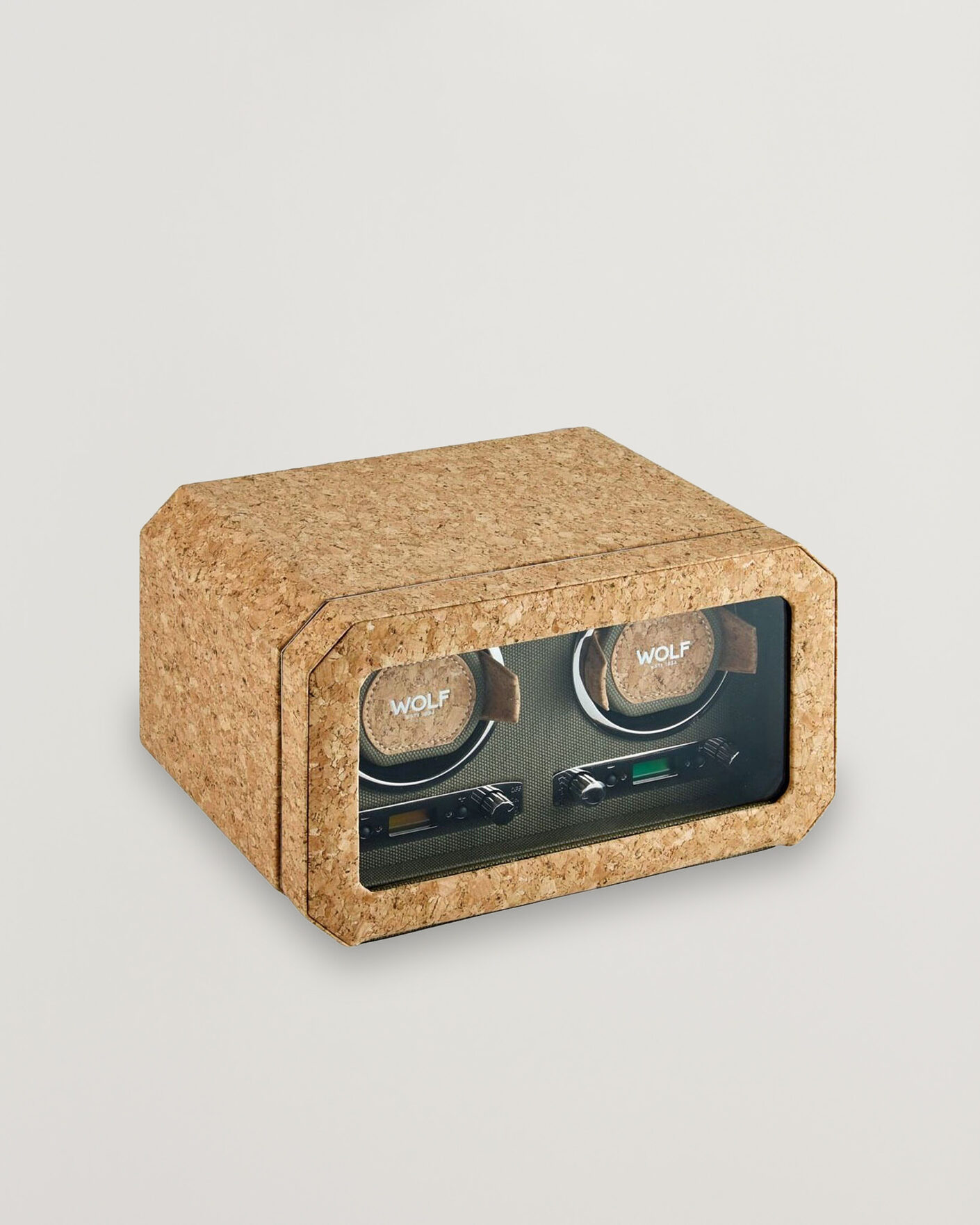 Herre | Ure- & smykkeæsker | WOLF | Cortica Double Watch Winder Cork