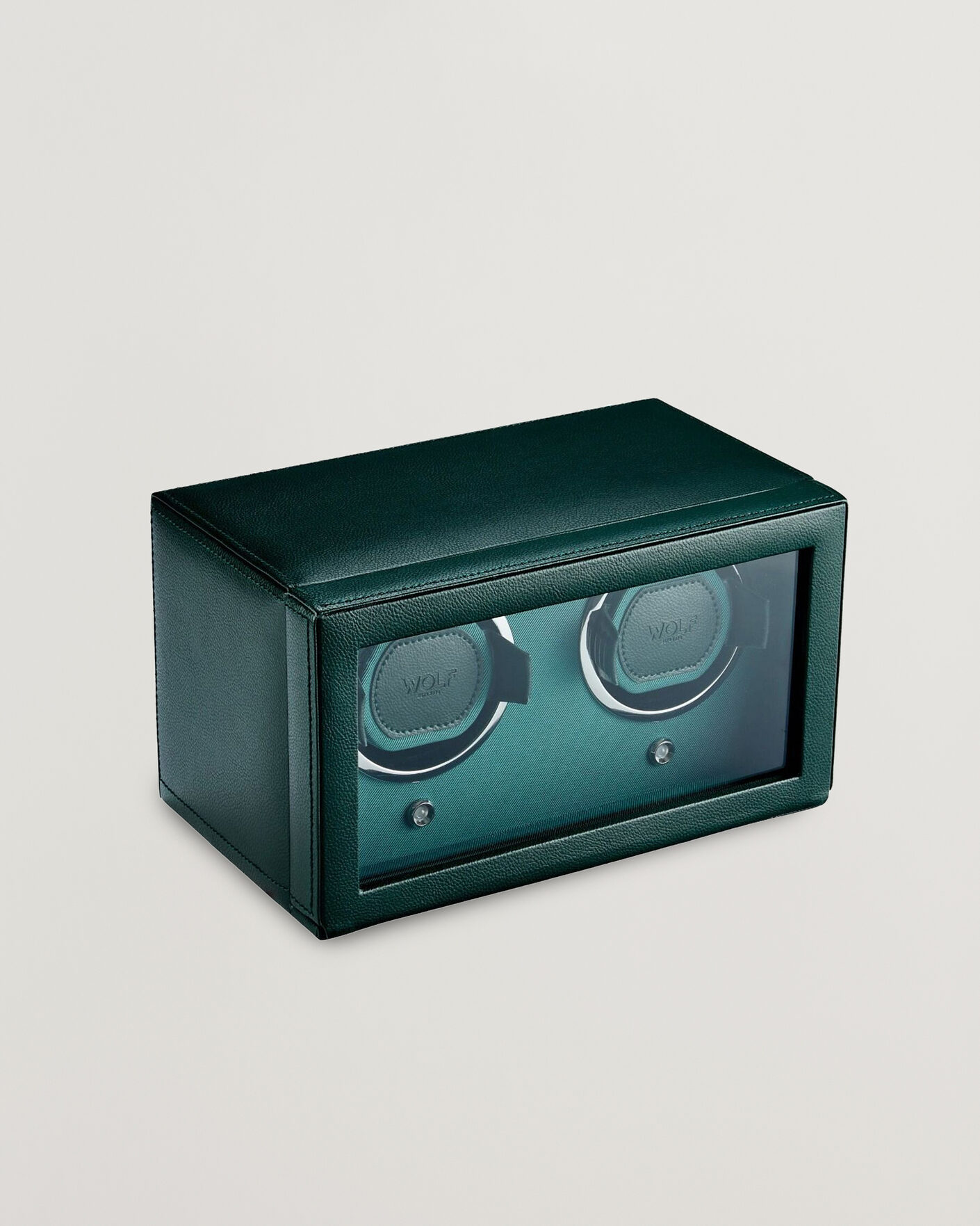 Herre | Ure- & smykkeæsker | WOLF | Cub Double Watch Winder With Cover Green