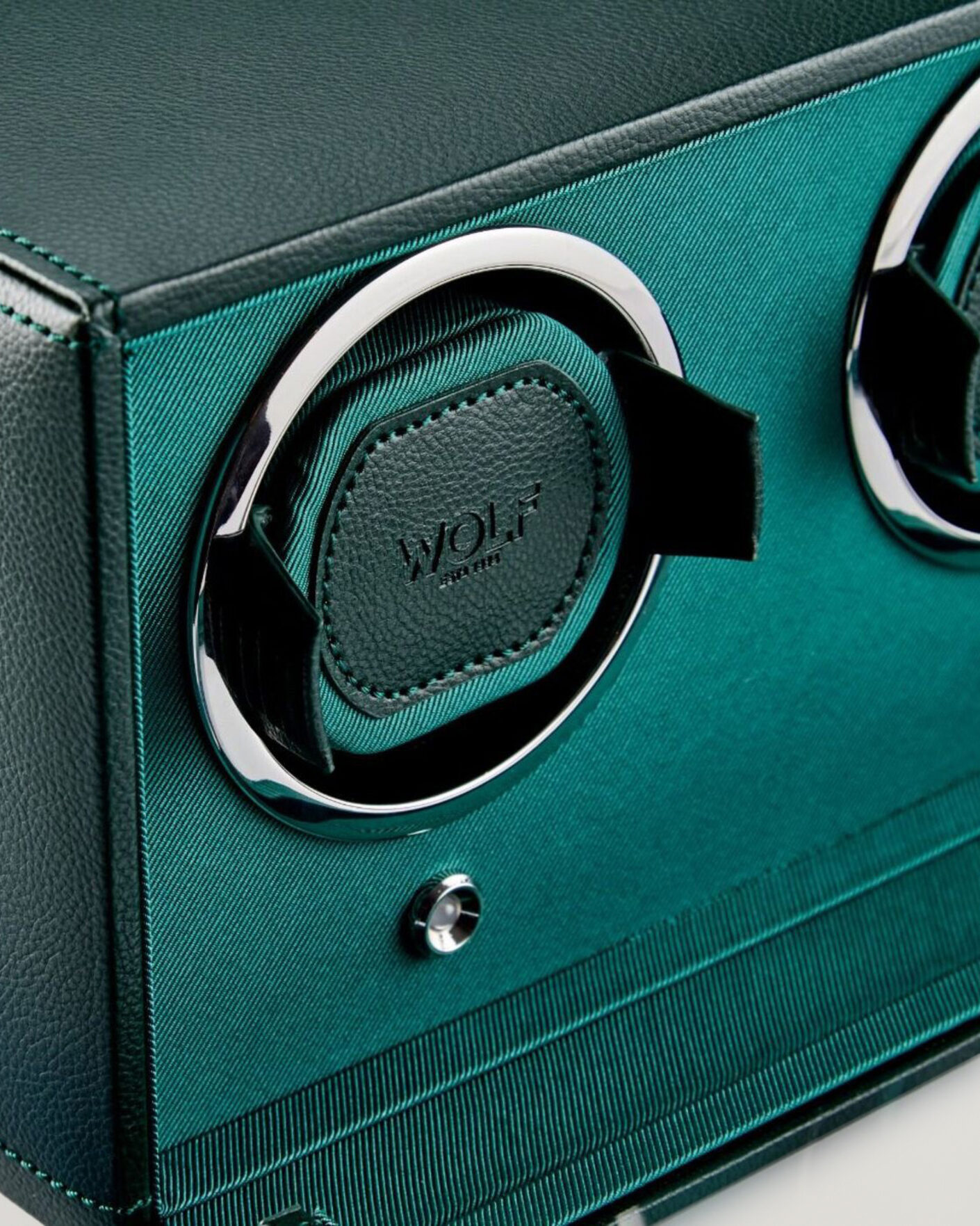 Herre | Ure- & smykkeæsker | WOLF | Cub Double Watch Winder With Cover Green