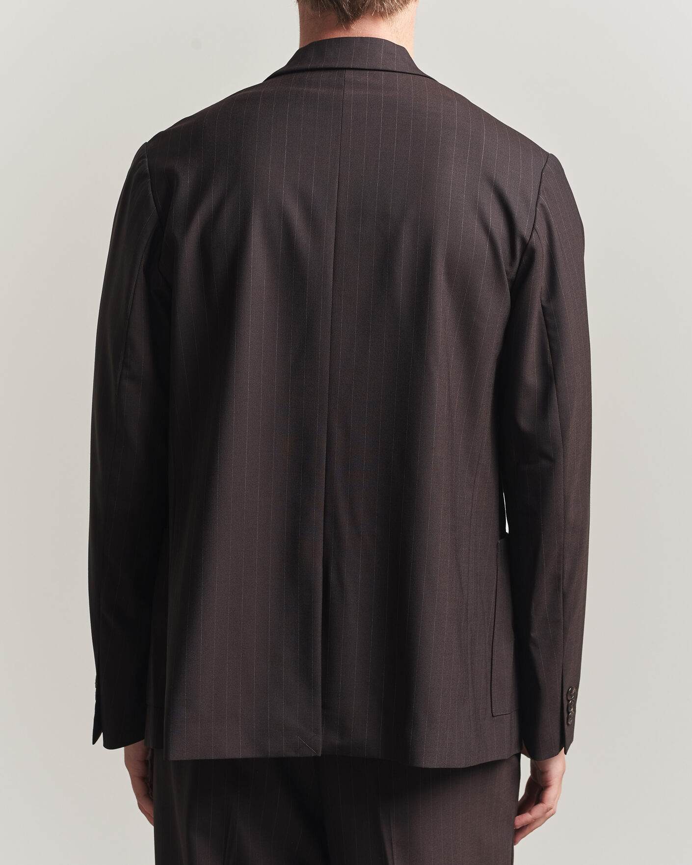 Herre | Blazere & jakker | NN07 | Jordin Pinstriped Double Breasted Blazer Dark Brown