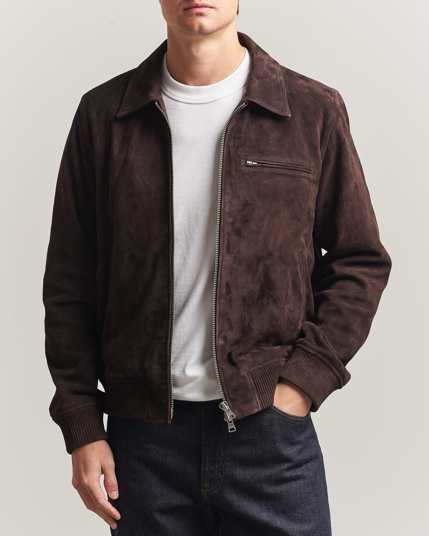 Herre | Jakker | NN07 | Owen Suede Jacket Dusky Port