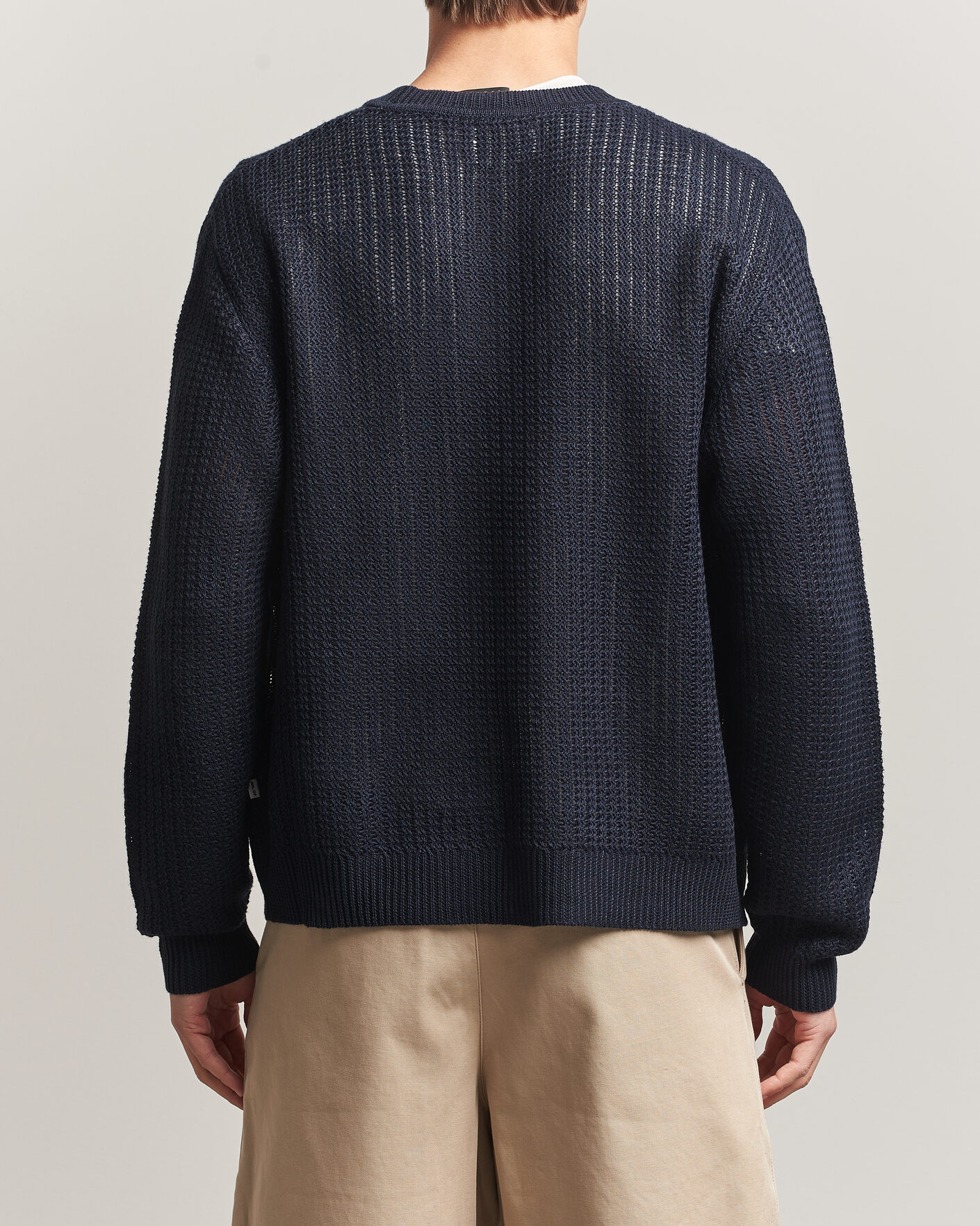 Herre | Trøjer | NN07 | Tim Linen Knitted Cardigan Navy Blue
