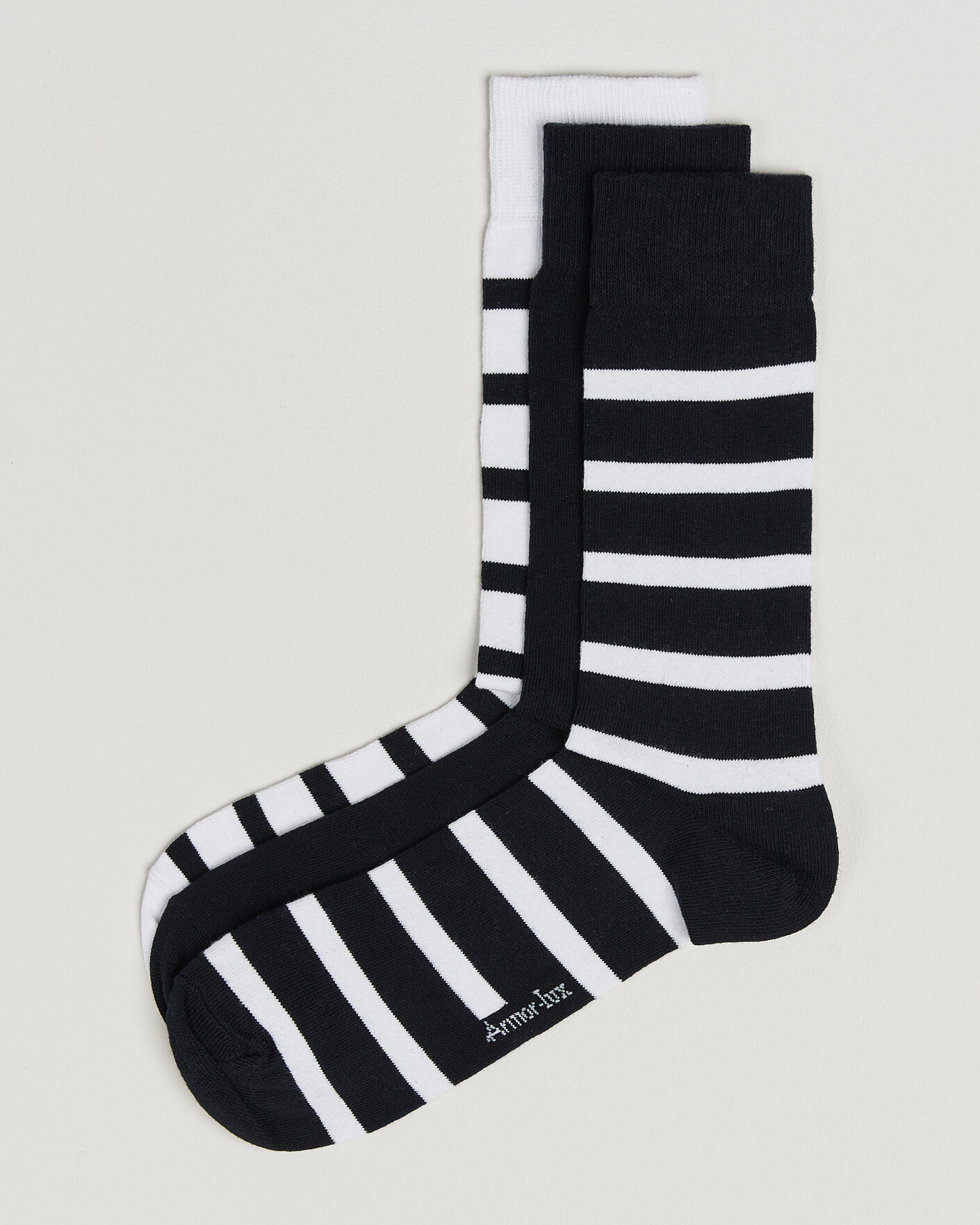 Herre | Undertøj | Armor-lux | 3-Pack Loer Socks Rich Navy/White