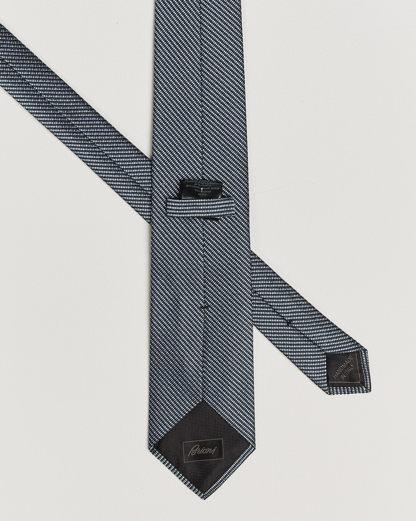 Herre | Slips | Brioni | Jacquard Silk Tie Navy