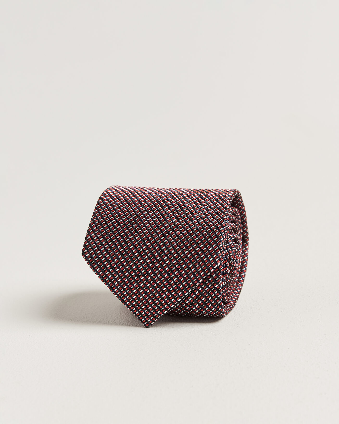Herre | Slips | Brioni | Jacquard Silk Tie Red
