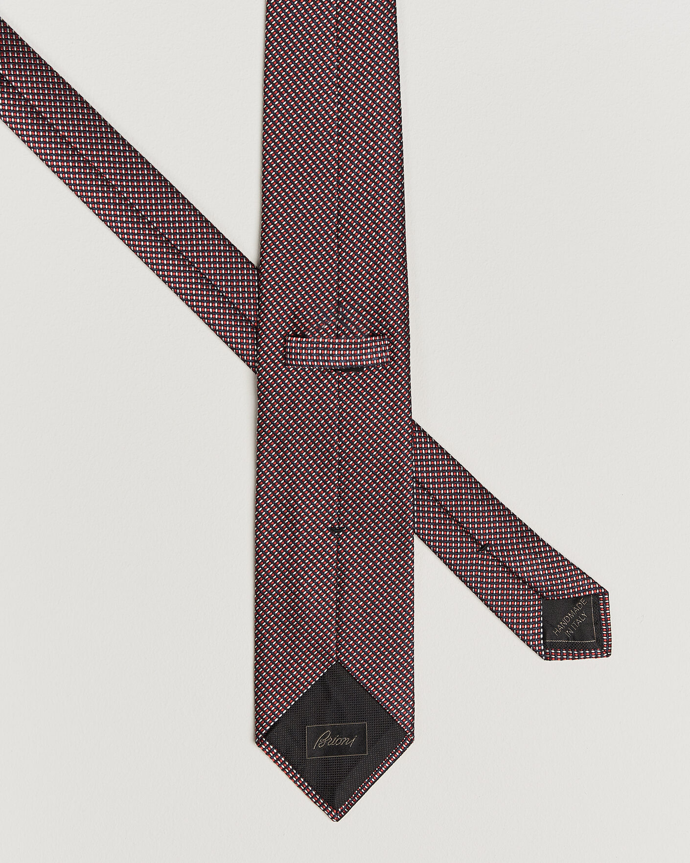 Herre | Slips | Brioni | Jacquard Silk Tie Red