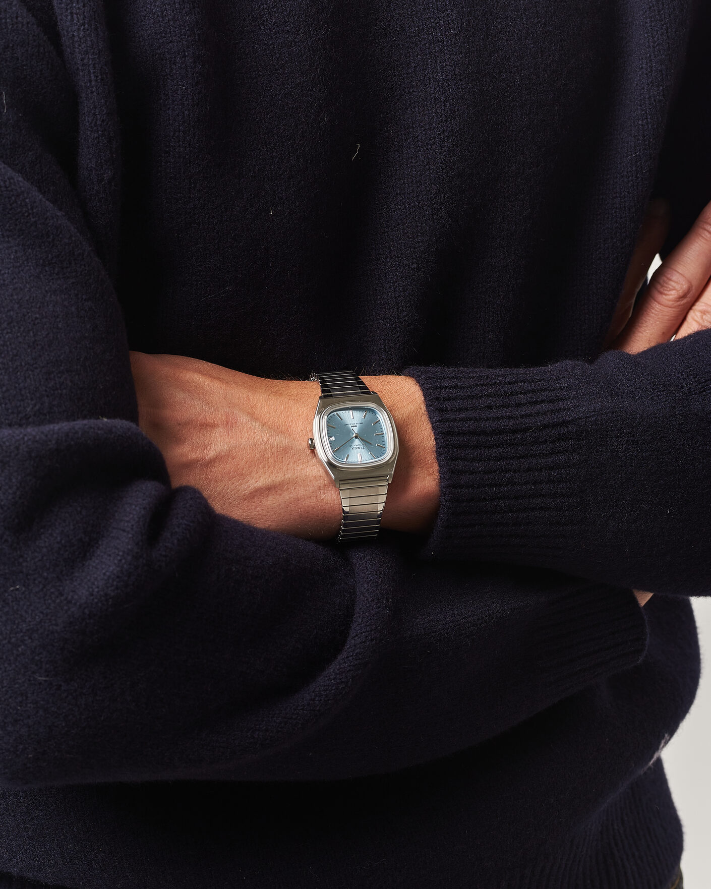 Herre | Timex 1983s Automatic Reissue 34mm Ice Blue Dial | Timex | 1983s Automatic Reissue 34mm Ice Blue Dial