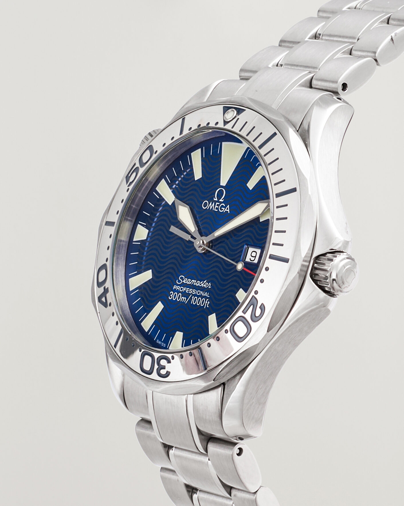 Herre | Pre-Owned & Vintage Watches | Omega Pre-Owned | Seamaster 300M Electric Blue