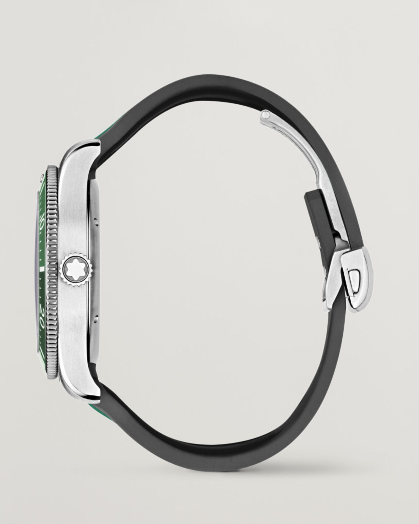 Herre | Montblanc Iced Sea Automatic Date Rubber Strap Green | Montblanc | Iced Sea Automatic Date Rubber Strap Green