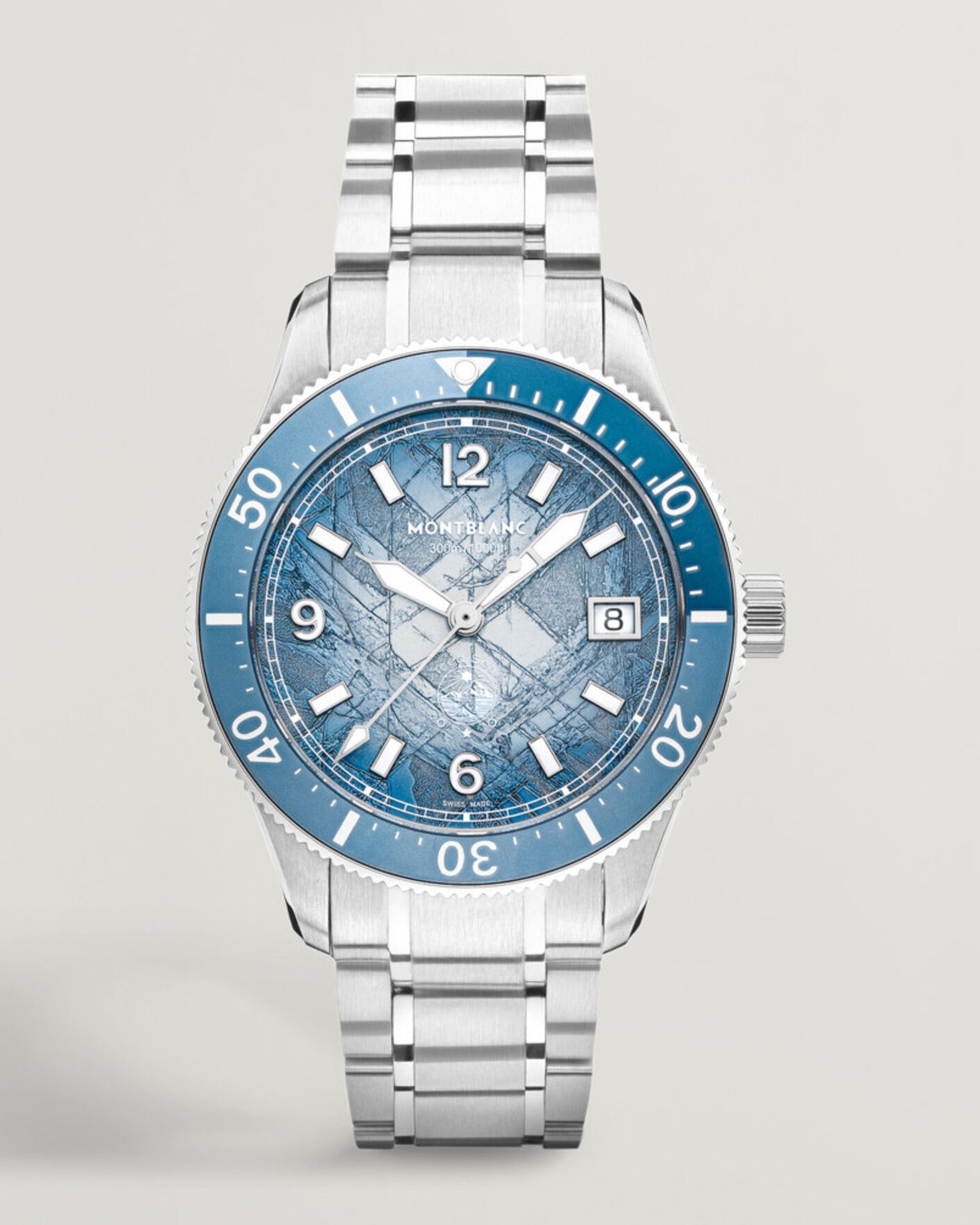 Herre | Montblanc Iced Sea Automatic Date 0 Oxygen Light Blue | Montblanc | Iced Sea Automatic Date 0 Oxygen Light Blue