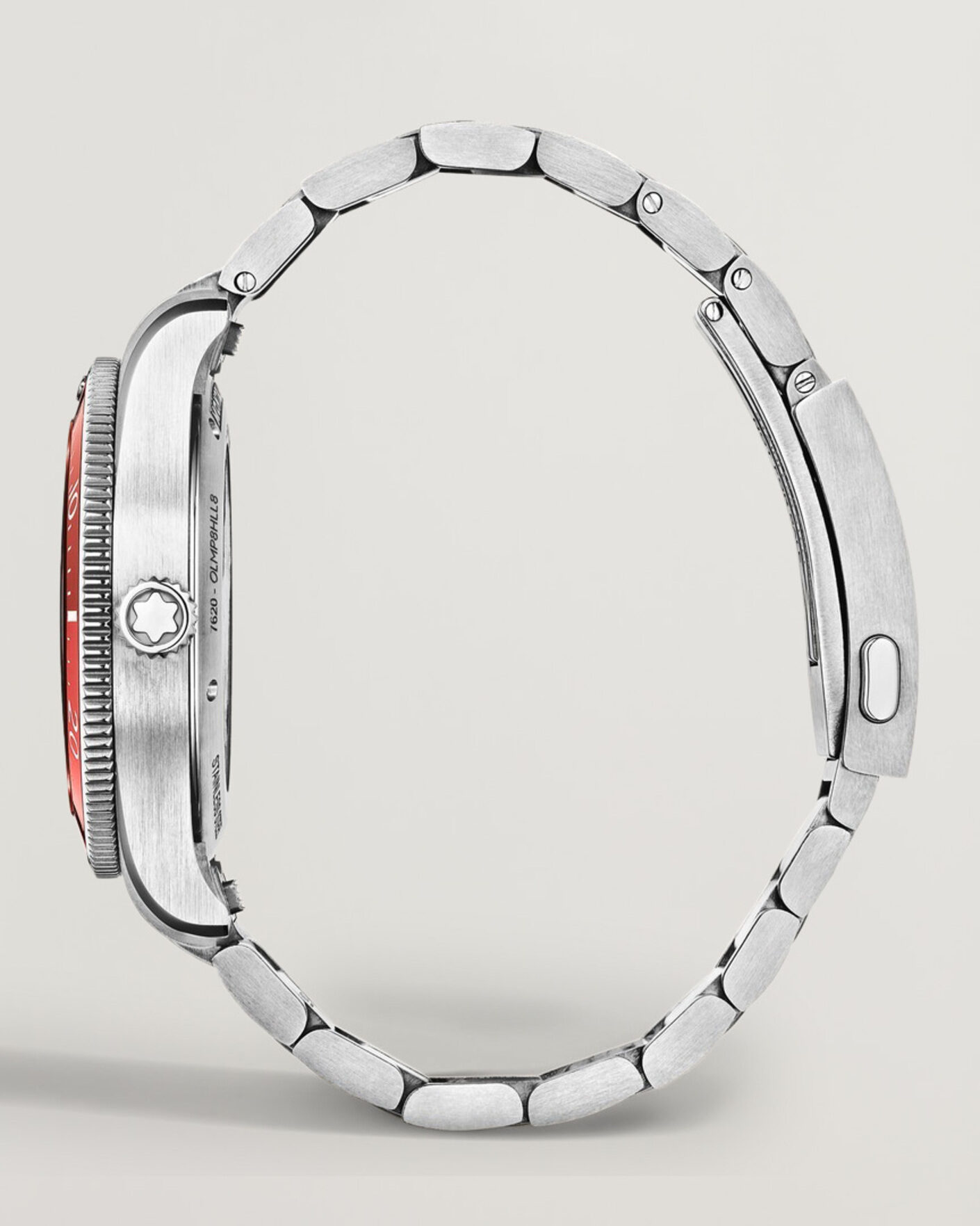 Herre | Stållænke | Montblanc | Iced Sea Automatic Date 0 Oxygen Limited Red
