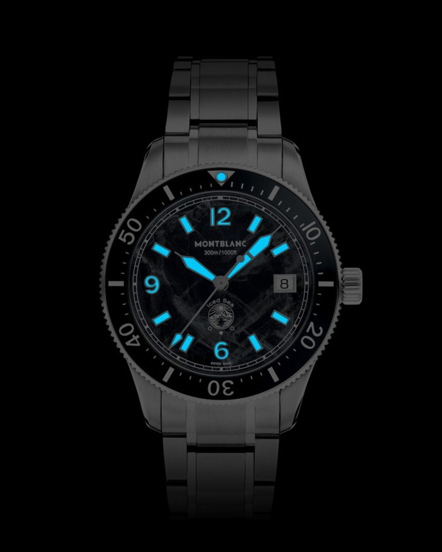 Herre | Montblanc Iced Sea Automatic Date 0 Oxygen Black | Montblanc | Iced Sea Automatic Date 0 Oxygen Black