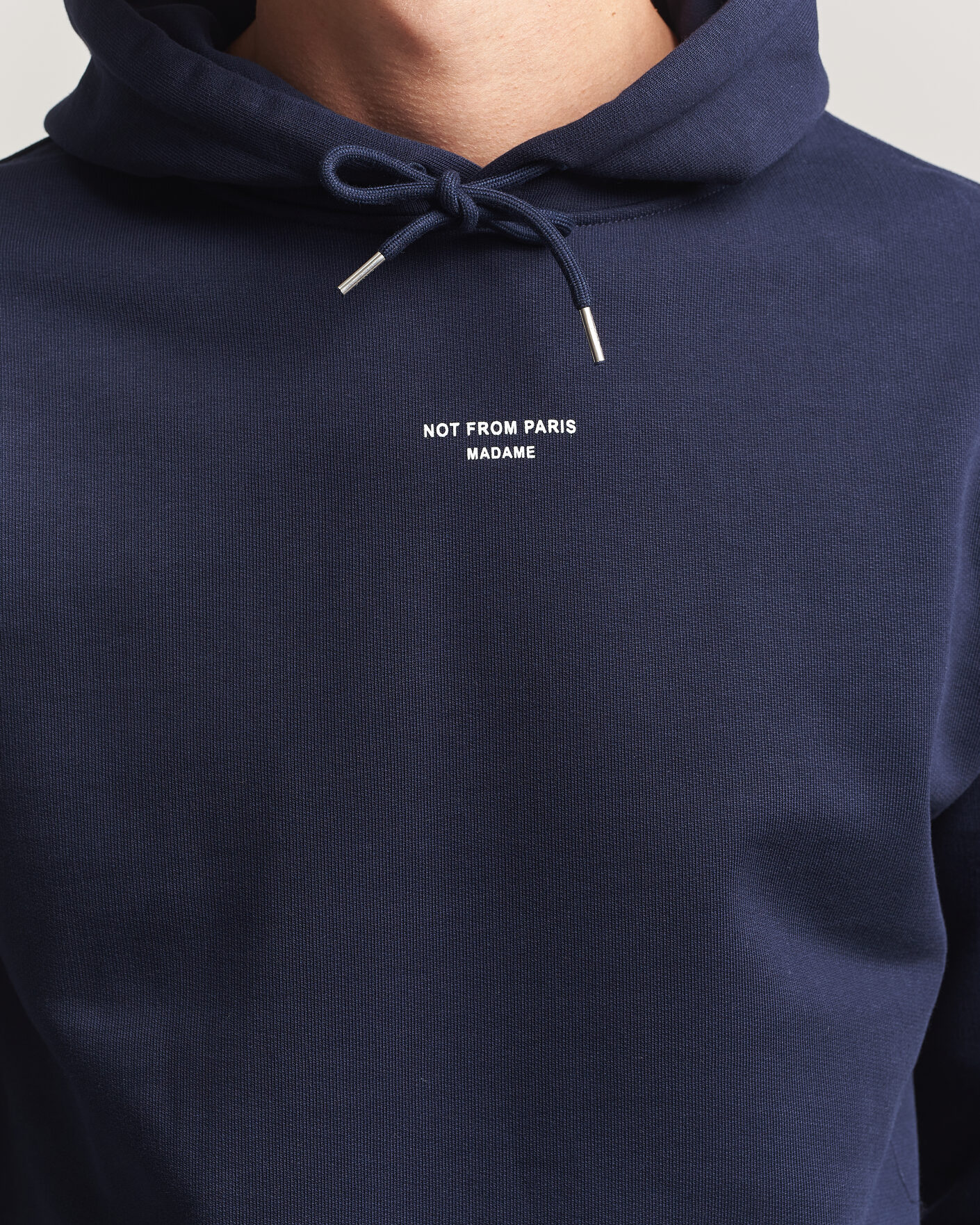 Herre | Trøjer | Drôle de Monsieur | Classic Slogan Hoodie Navy