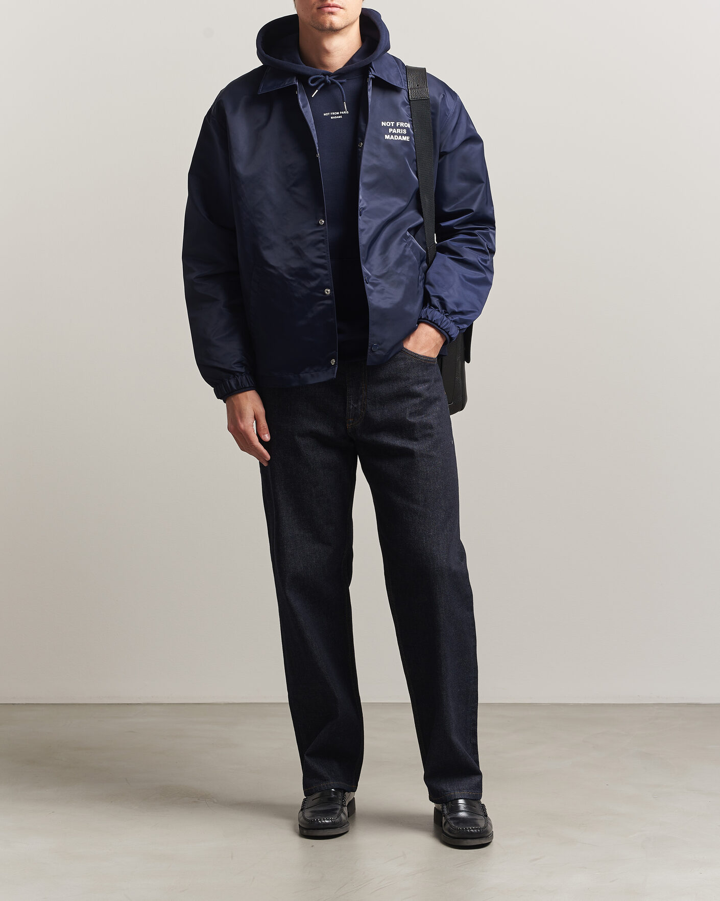 Herre | Jakker | Drôle de Monsieur | La Veste Slogan Jacket Navy