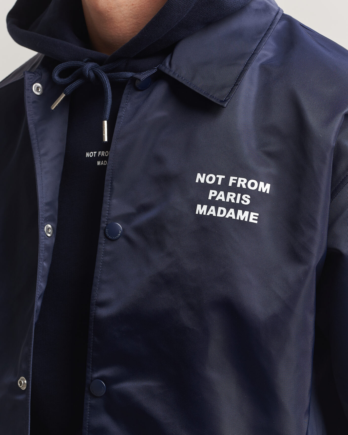 Herre | Jakker | Drôle de Monsieur | La Veste Slogan Jacket Navy