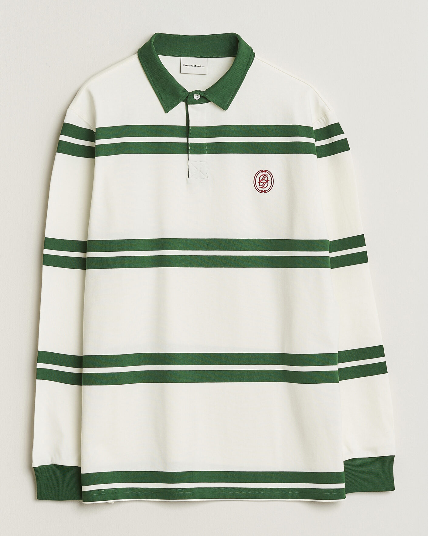 Herre | Trøjer | Drôle de Monsieur | Ornament Striped Rugger Water Green