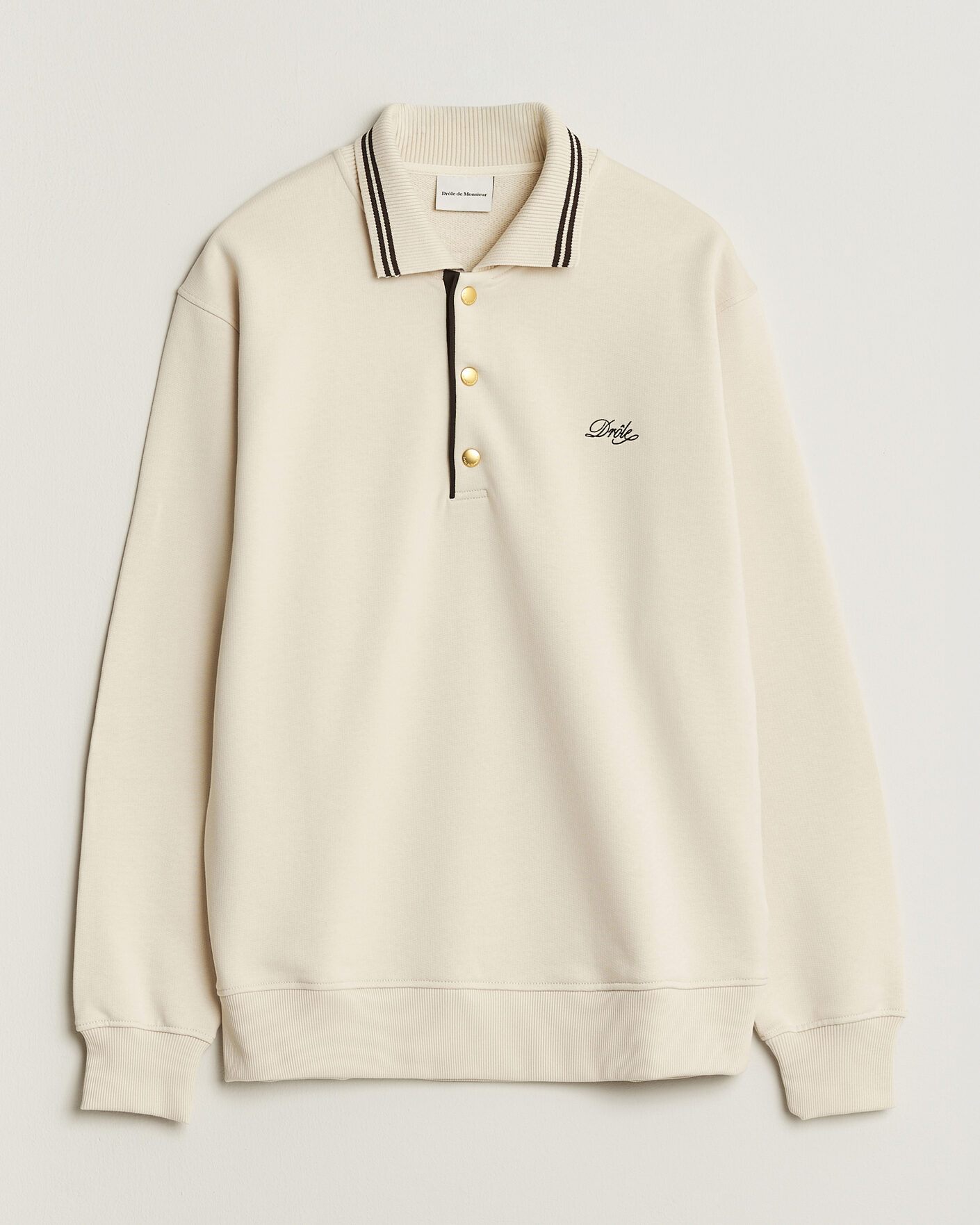 Herre | Trøjer | Drôle de Monsieur | Tipped Rugger Light Sand