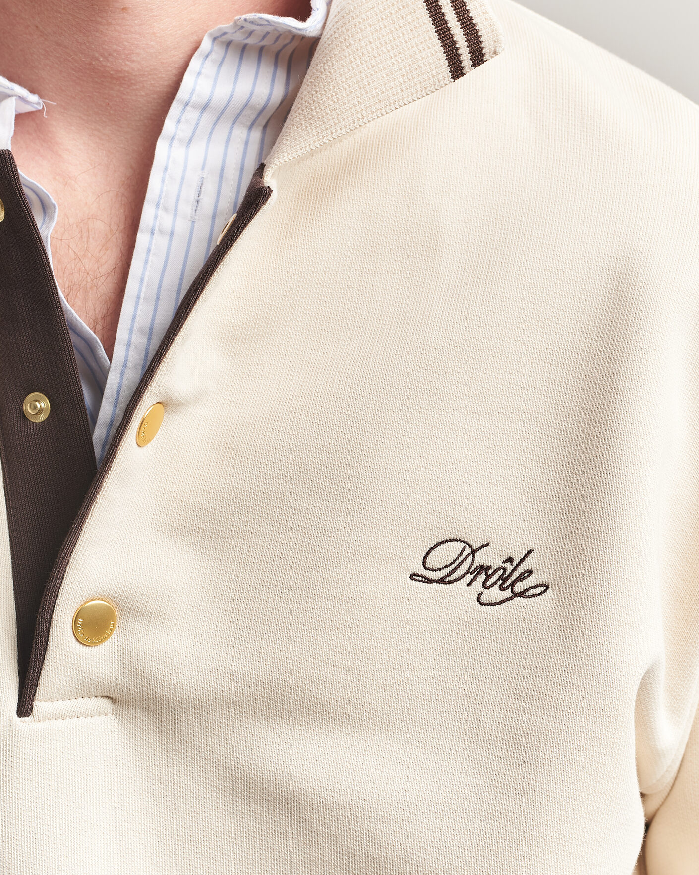 Herre | Trøjer | Drôle de Monsieur | Tipped Rugger Light Sand