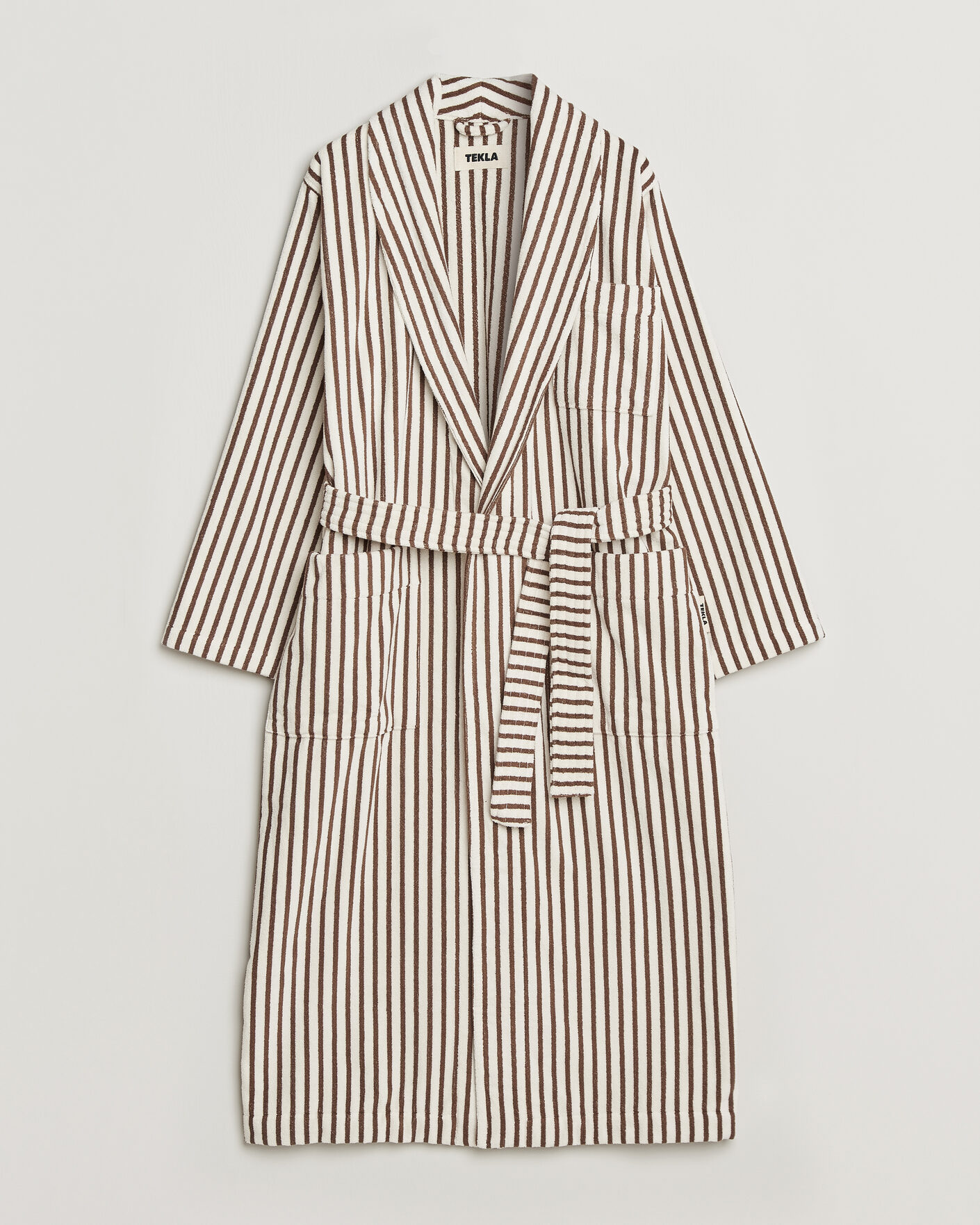 Herre | Pyjamas & Morgenkåber | Tekla | Organic Terry Classic Bathrobe Kodiak Stripes
