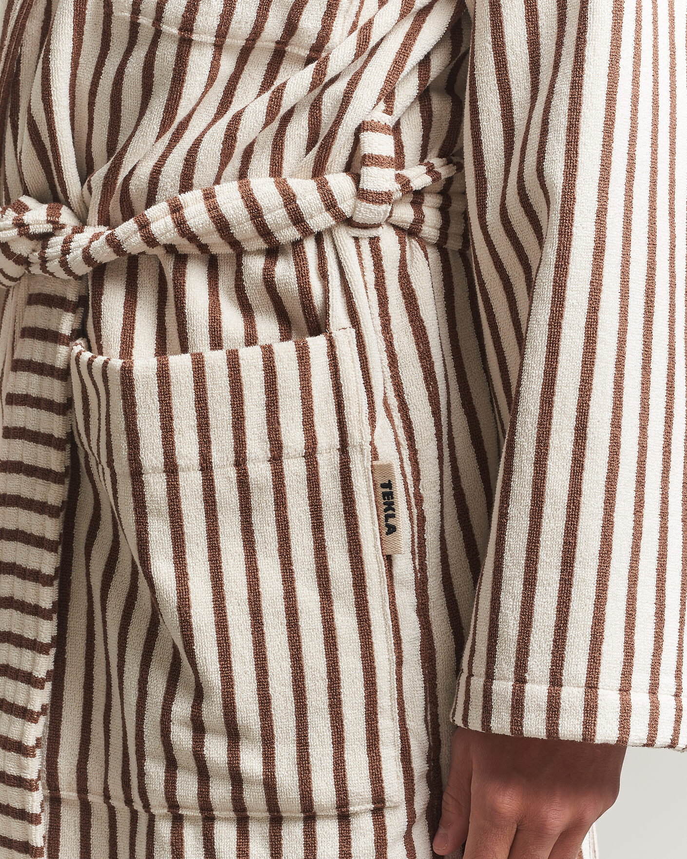 Herre | Pyjamas & Morgenkåber | Tekla | Organic Terry Classic Bathrobe Kodiak Stripes