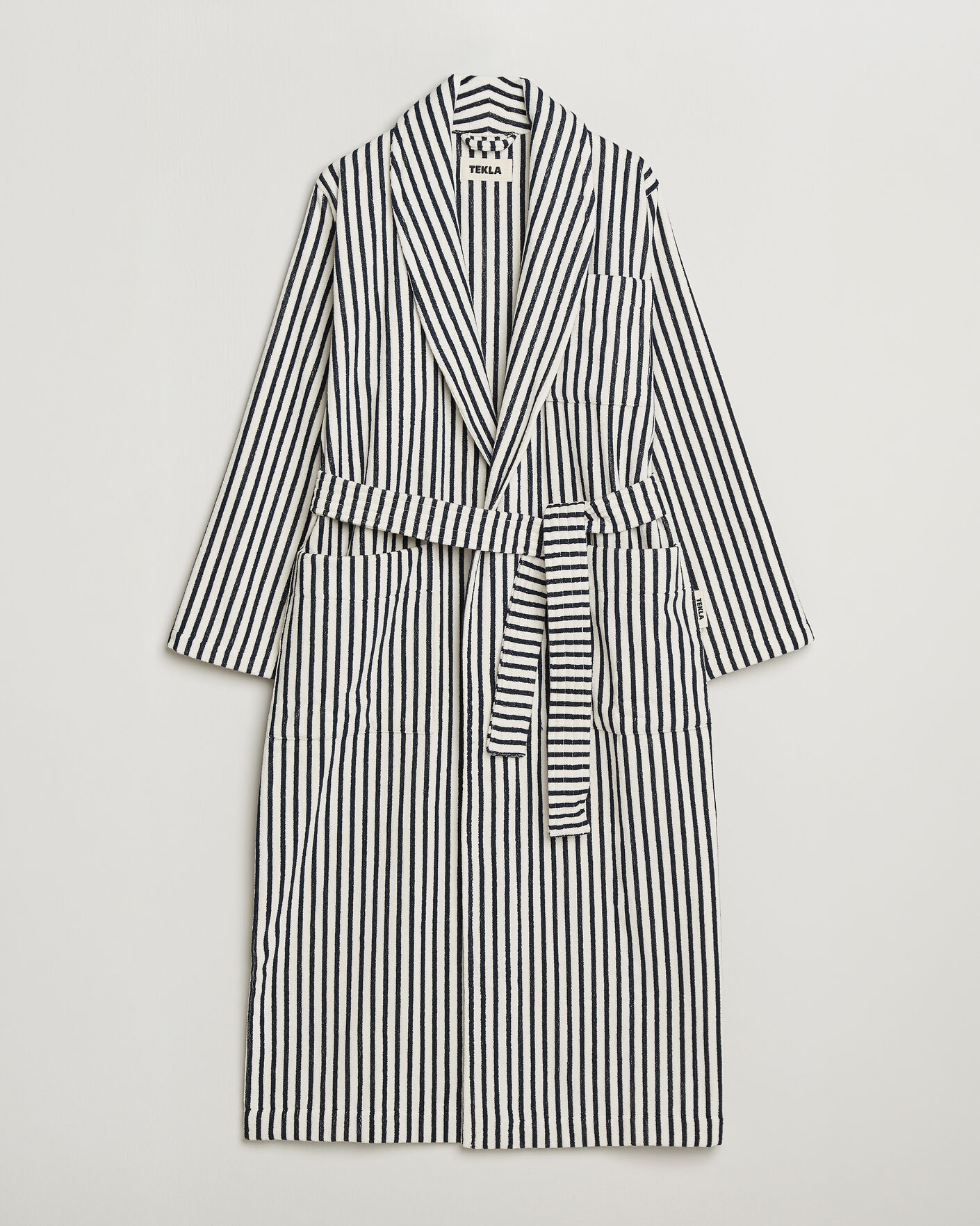 Herre | Pyjamas & Morgenkåber | Tekla | Organic Terry Classic Bathrobe Sailor Stripes