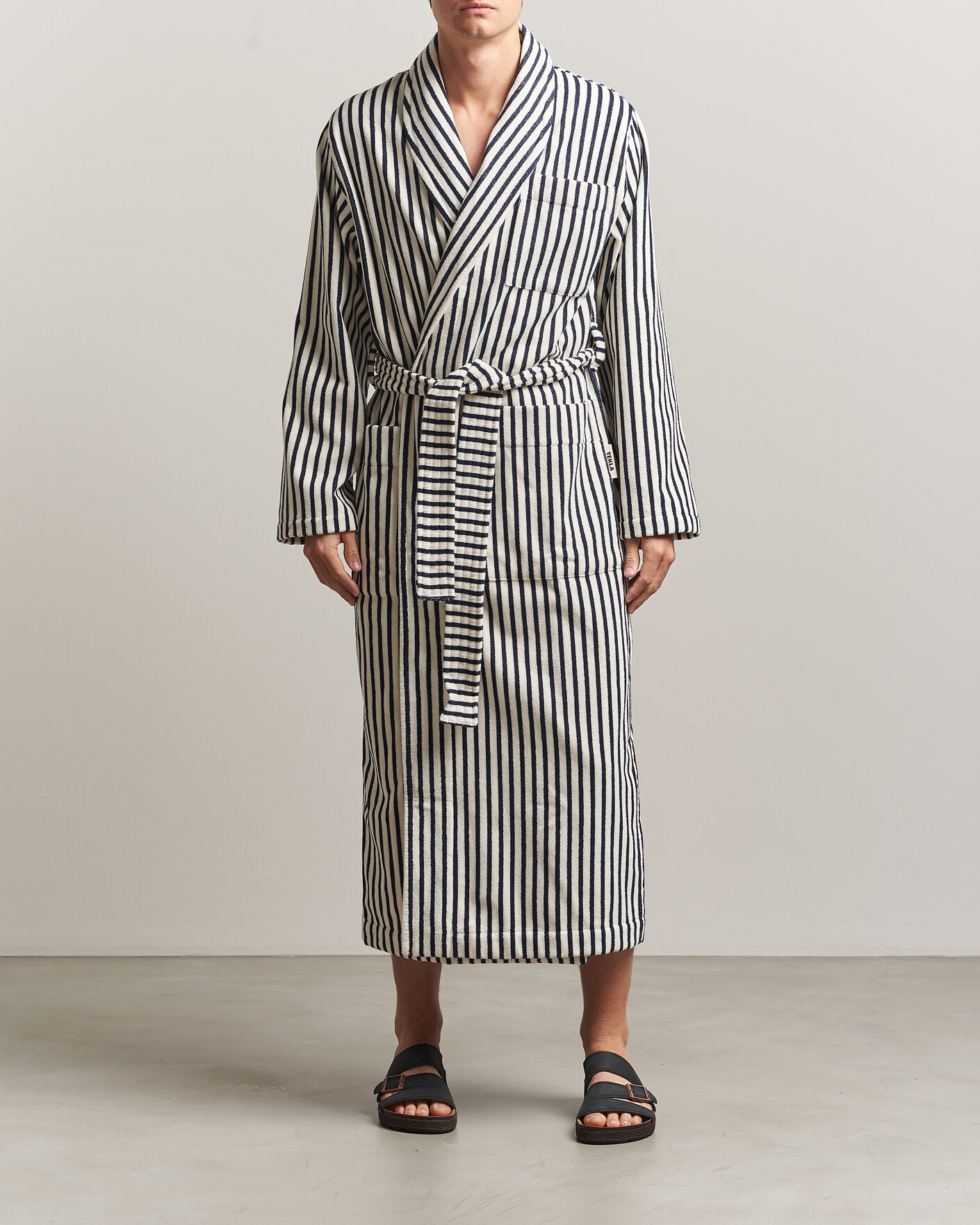 Herre | Pyjamas & Morgenkåber | Tekla | Organic Terry Classic Bathrobe Sailor Stripes