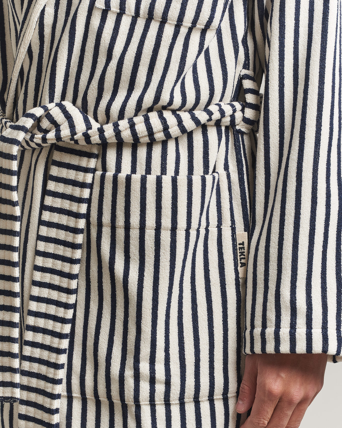 Herre | Pyjamas & Morgenkåber | Tekla | Organic Terry Classic Bathrobe Sailor Stripes