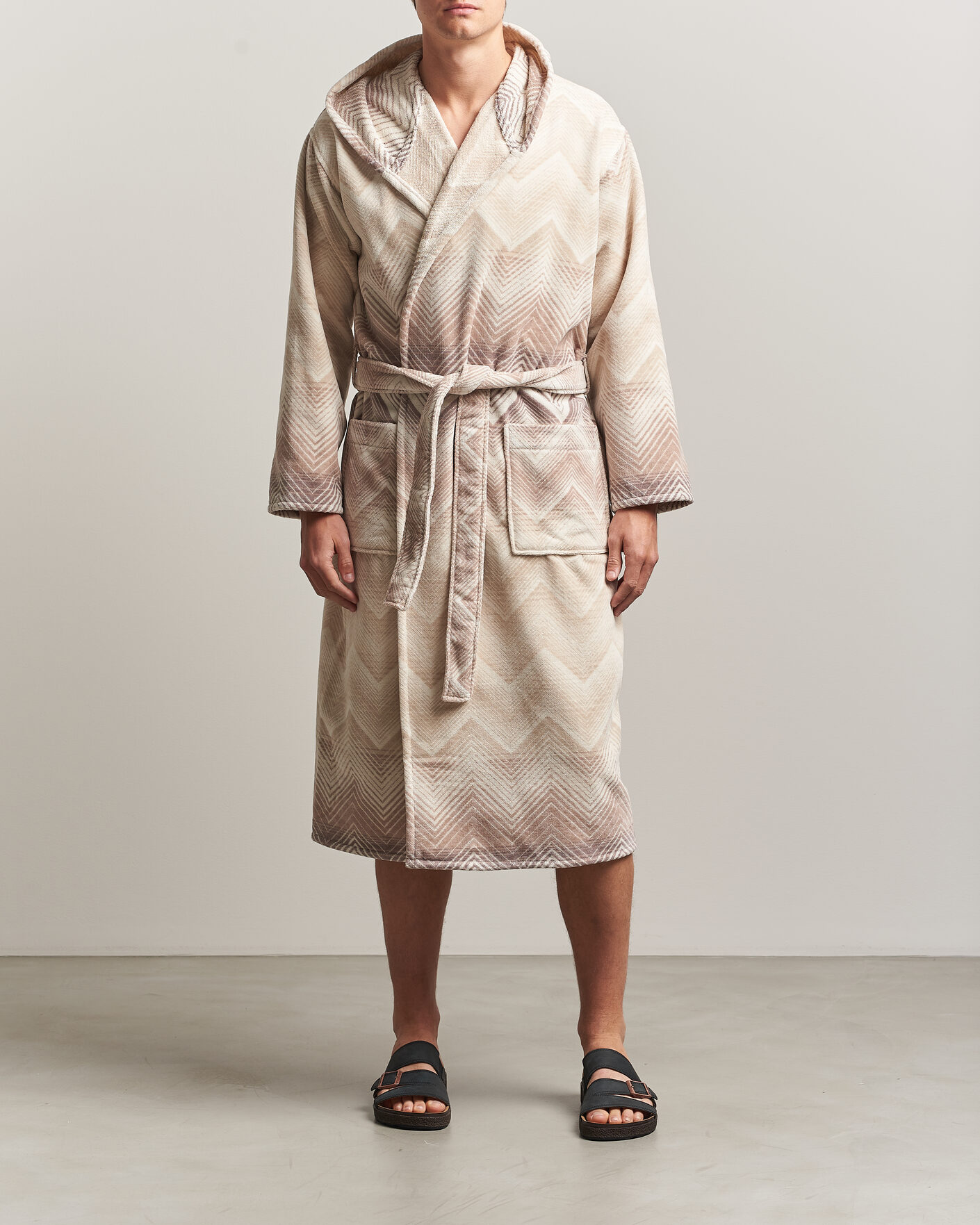 Herre | Pyjamas & Morgenkåber | Missoni Home | Marea Hooded Bathrobe Beige