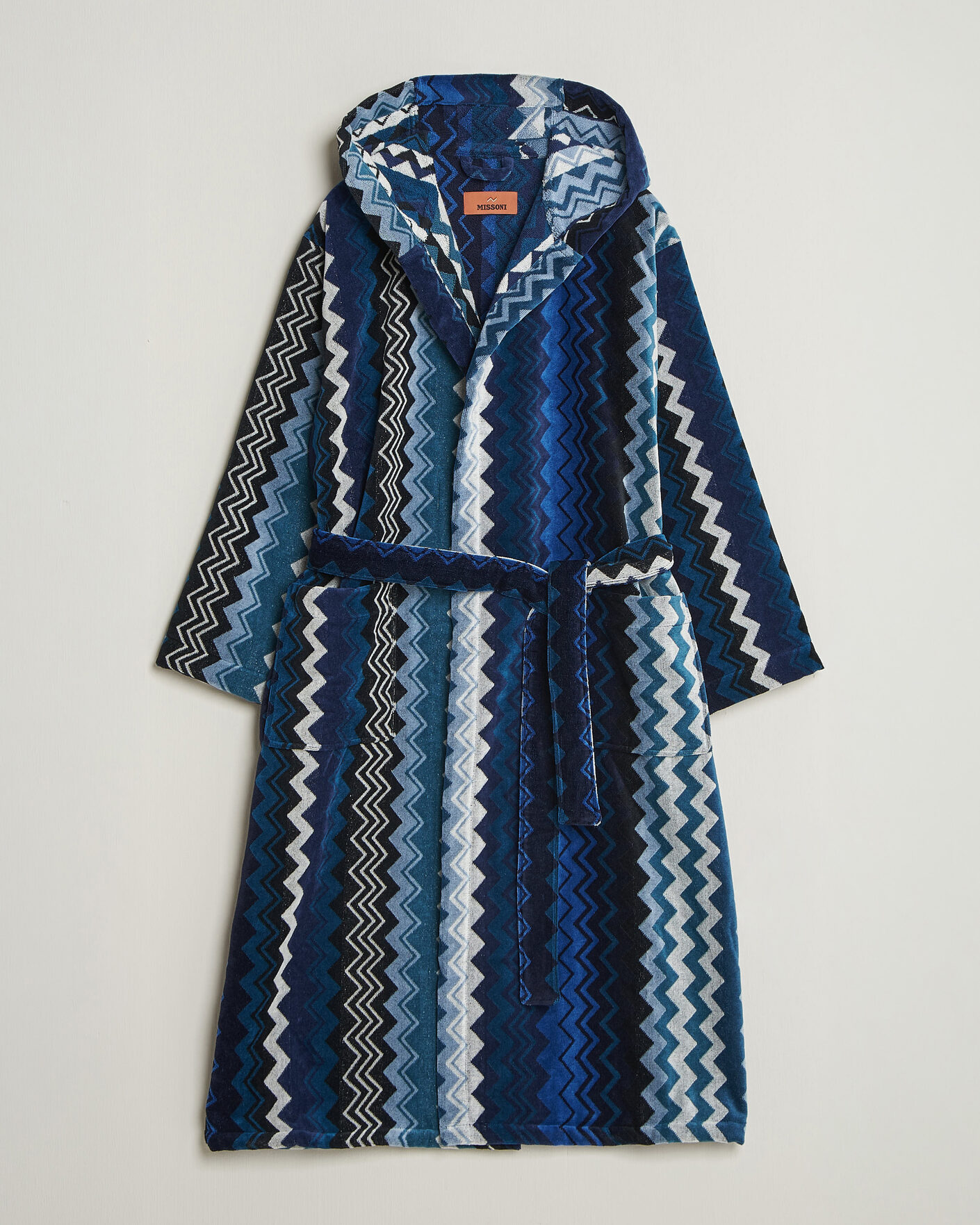 Herre | Pyjamas & Morgenkåber | Missoni Home | Giacomo Hooded Bathrobe Multi Blue