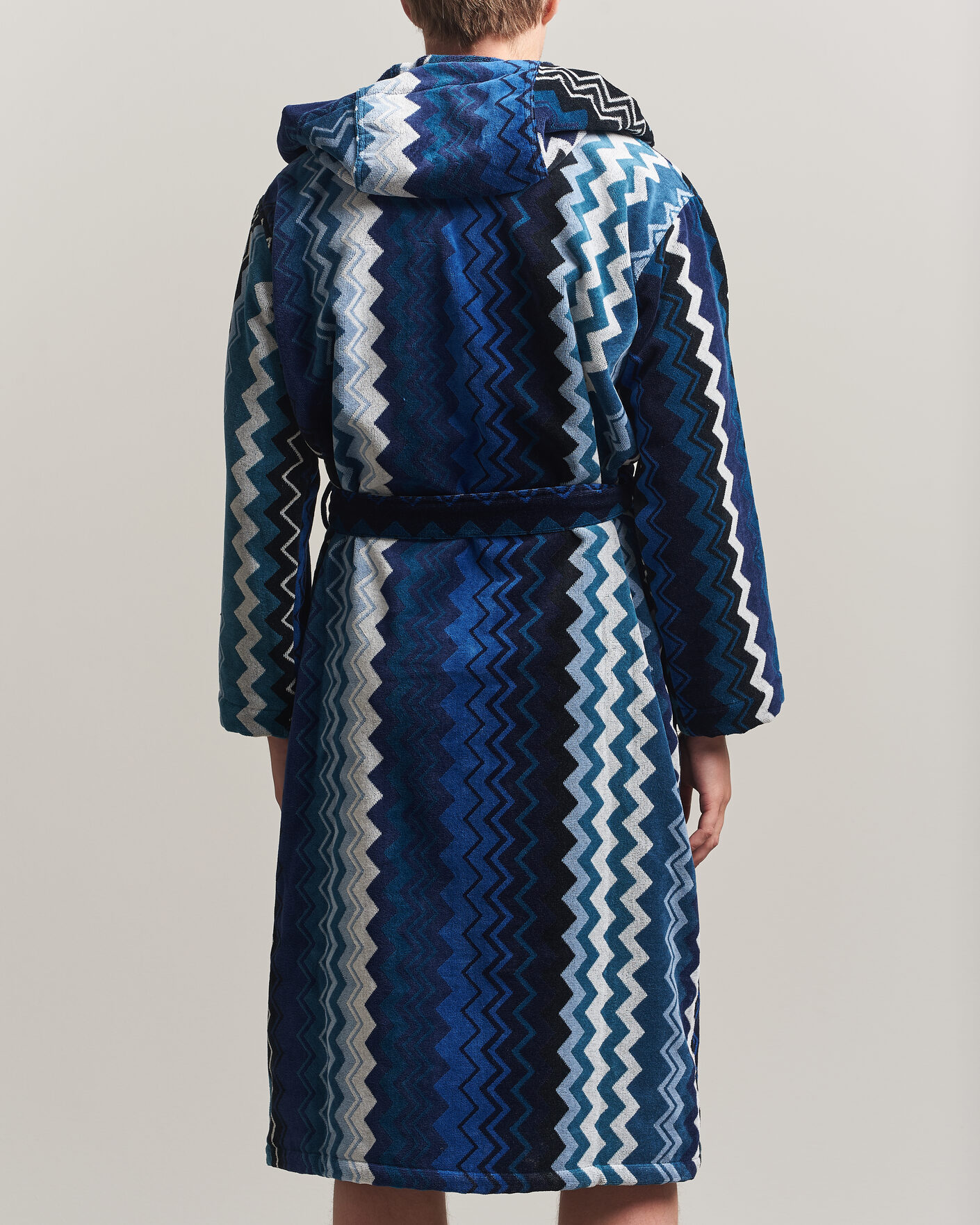 Herre | Pyjamas & Morgenkåber | Missoni Home | Giacomo Hooded Bathrobe Multi Blue