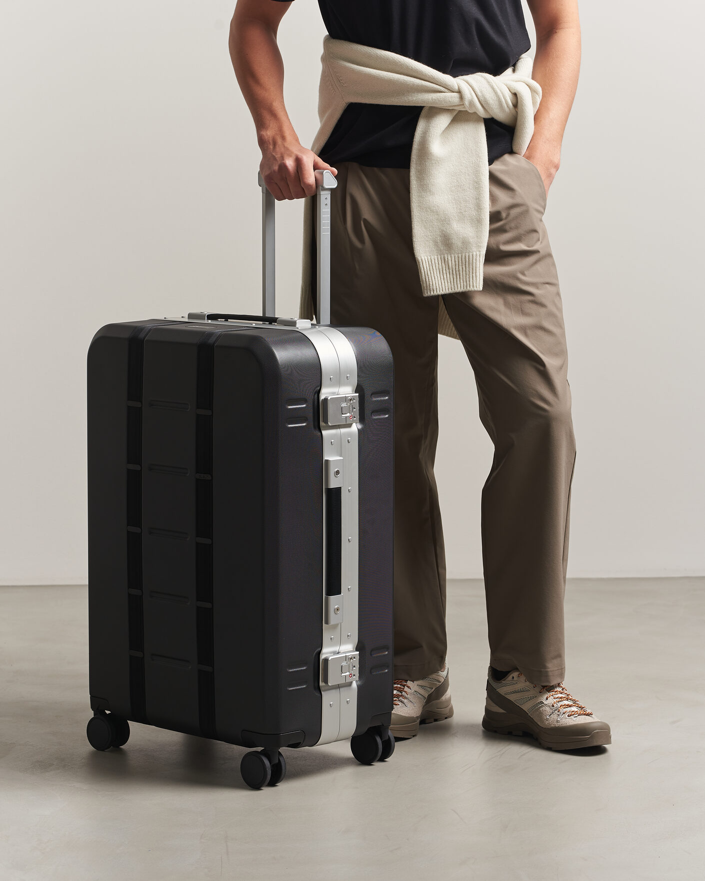 Herre | Tasker | DB | Ramverk Pro Check-In Luggage Large Silver/Black