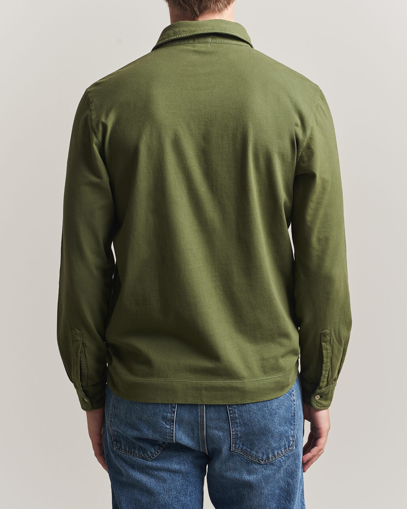 Herre | Polotrøjer | Massimo Alba | Raya Long Sleeve Polo Moss Green