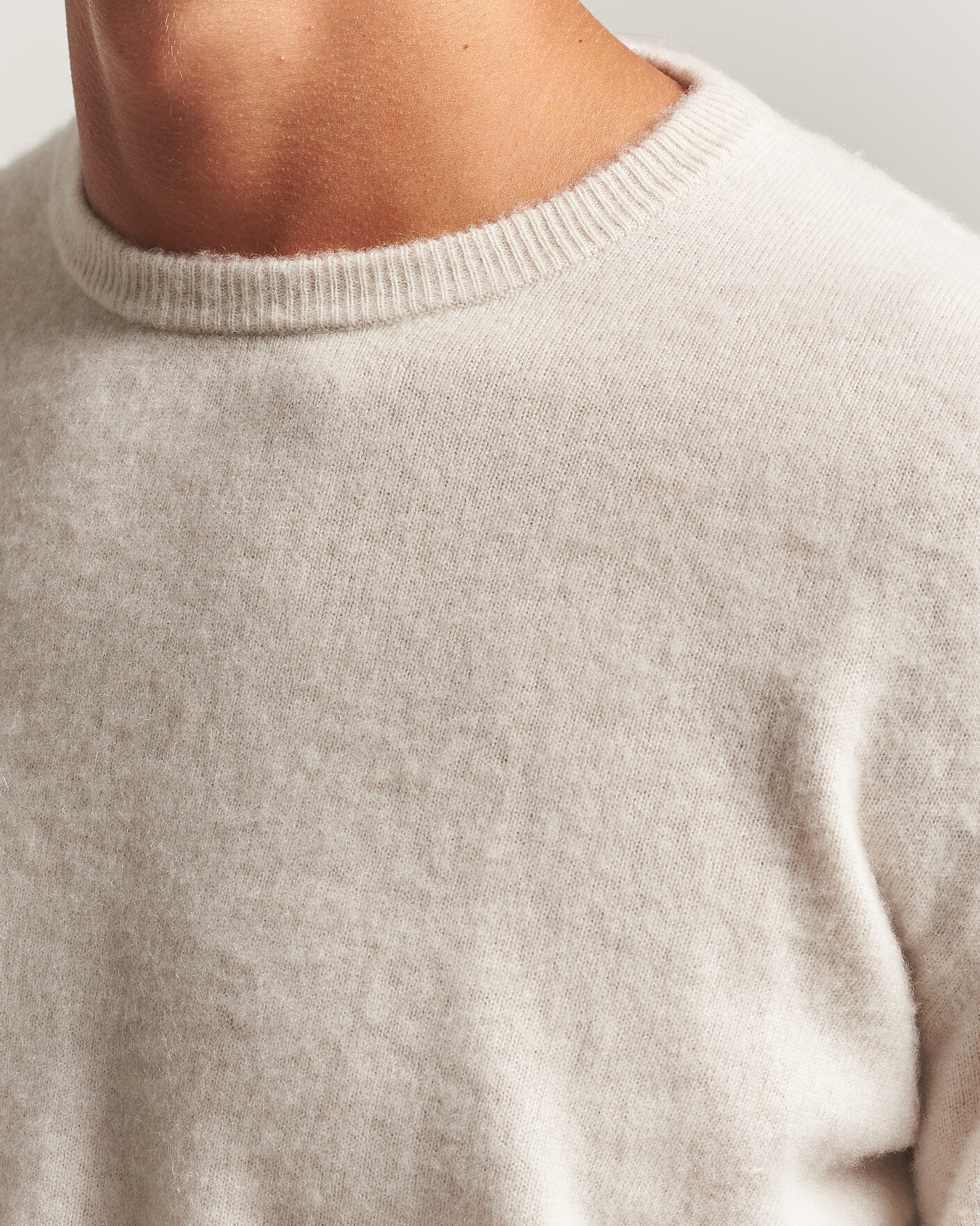 Herre | Trøjer | Massimo Alba | Kane Brushed Cashmere Sweater Magnolia