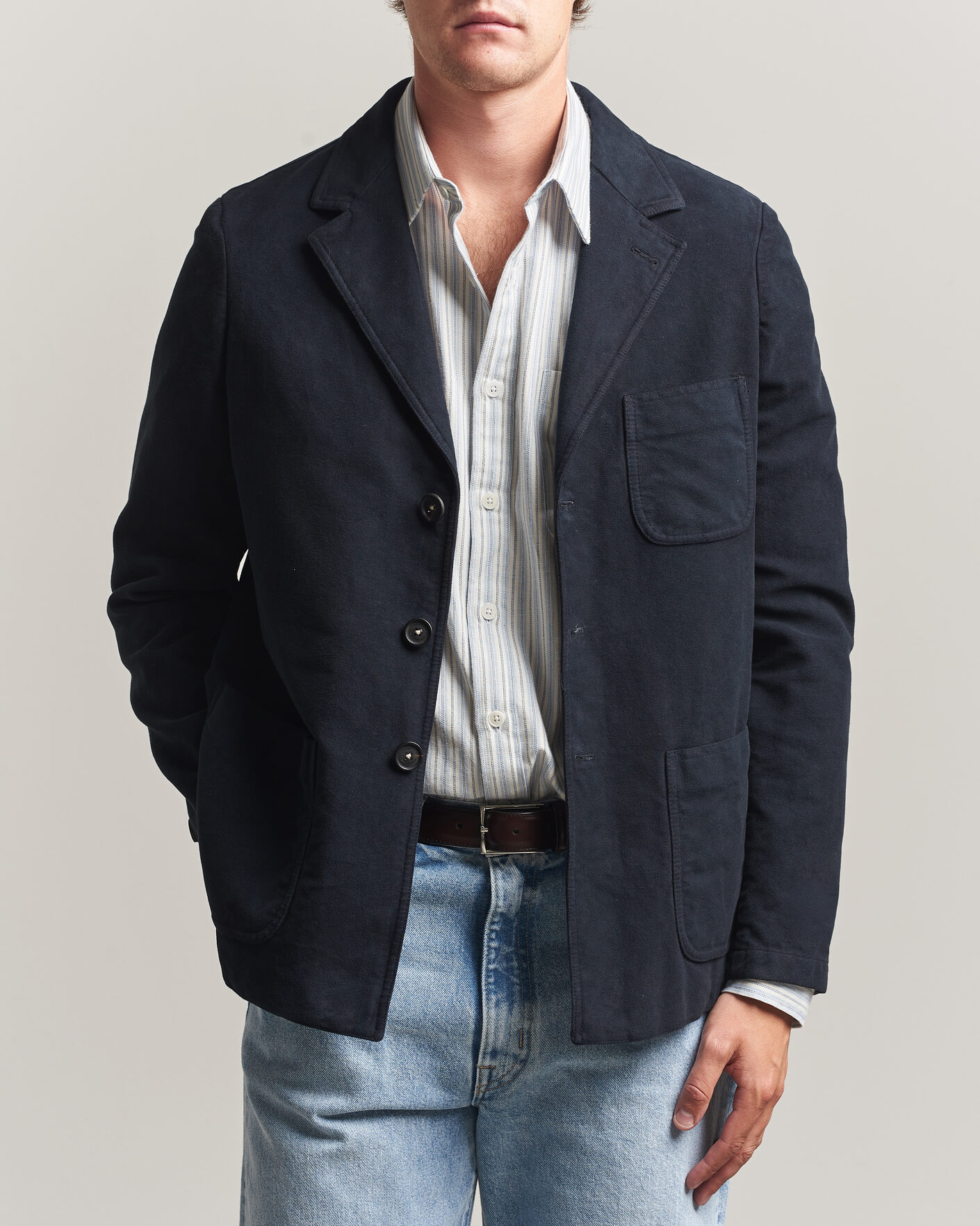 Herre | Blazere & jakker | Massimo Alba | Baglietto Moleskine Jacket Navy