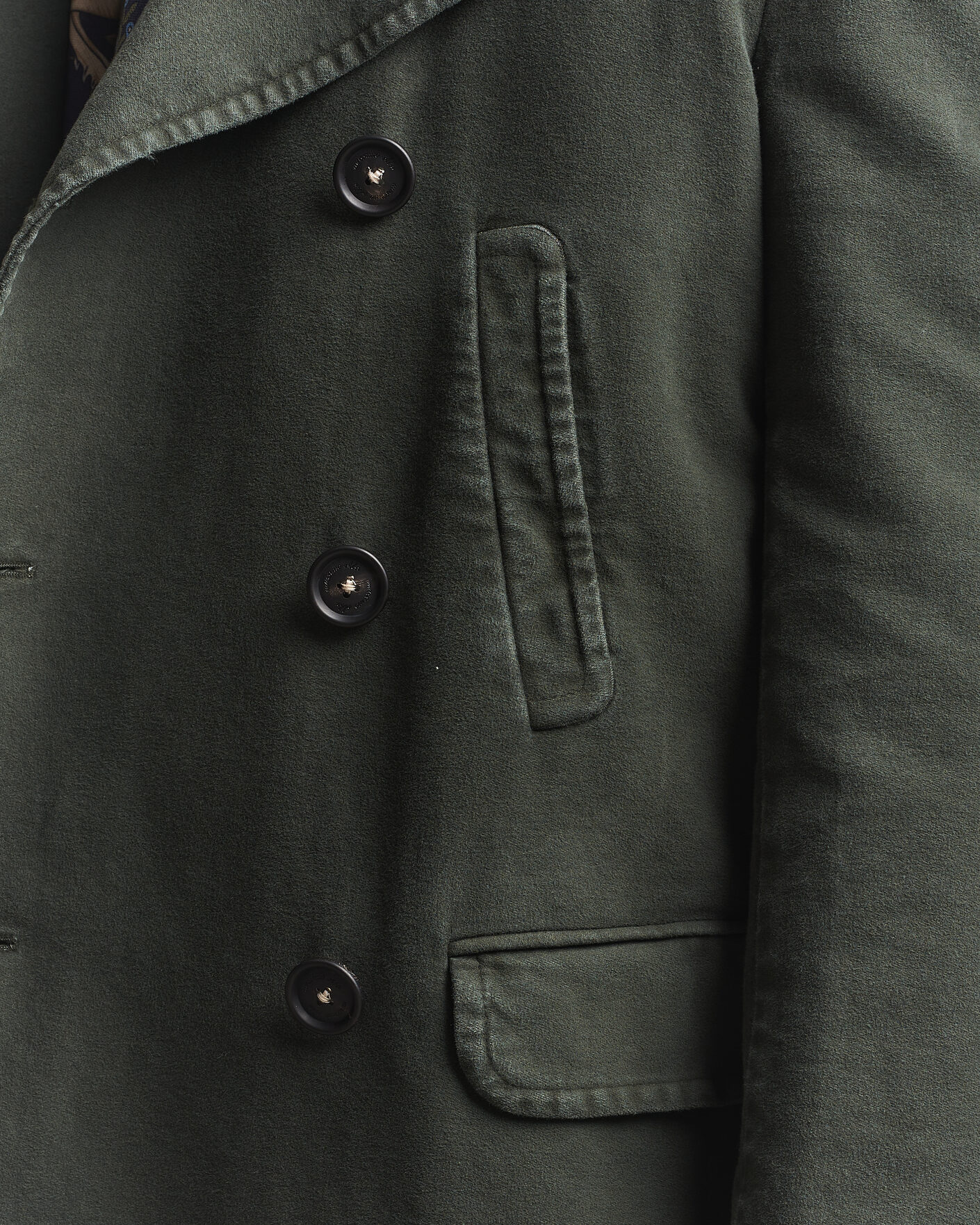 Herre | Jakker | Massimo Alba | Moleskine Peacoat  Forest Night