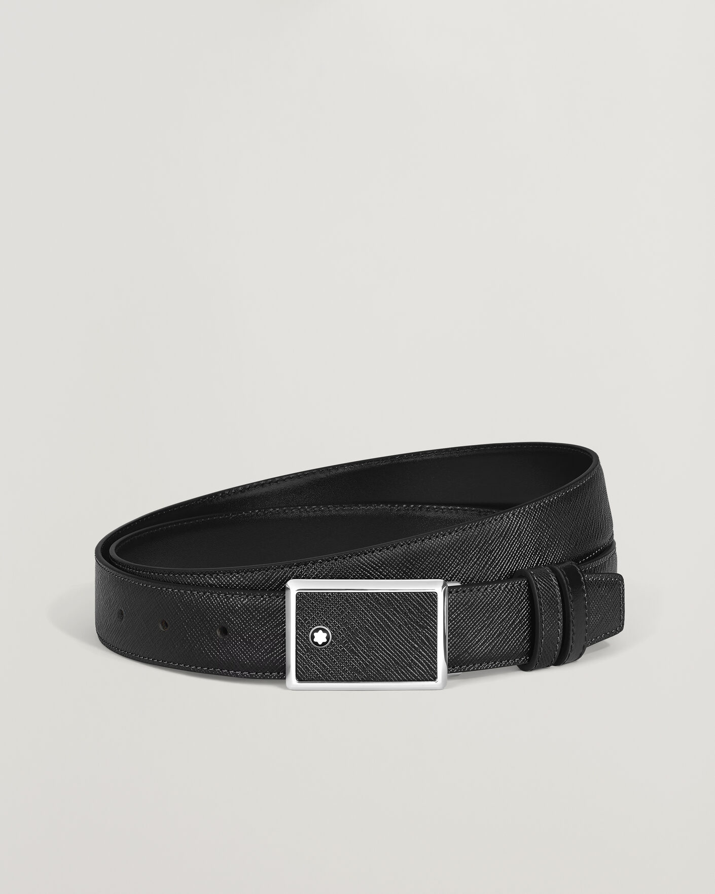 Herre | Bælter | Montblanc | Buckle 30mm Leather Belt Black