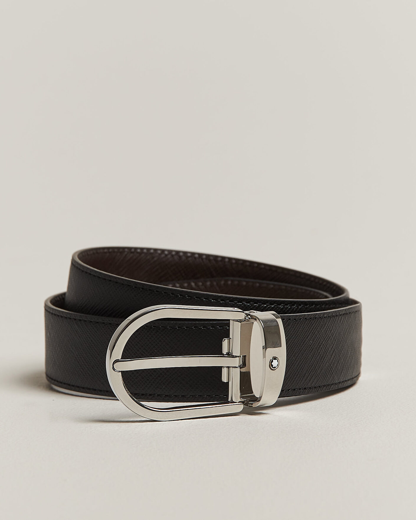 Herre | Bælter | Montblanc | Sartoial Horseshoe 30mm Reversible Belt Black/Brown
