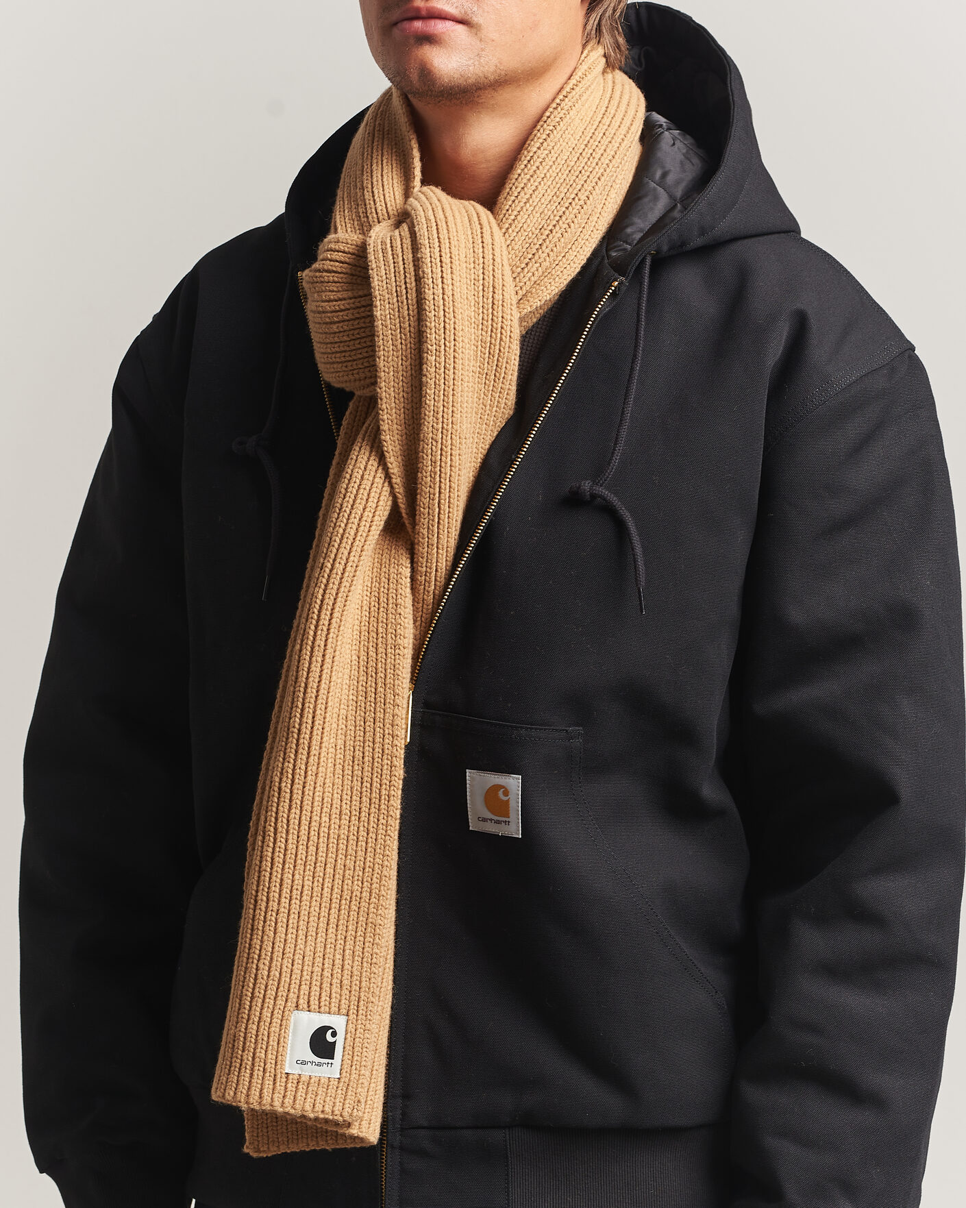 Herre | Halstørklæder | Carhartt WIP | Mira Wool Scarf Dusty Hamilton