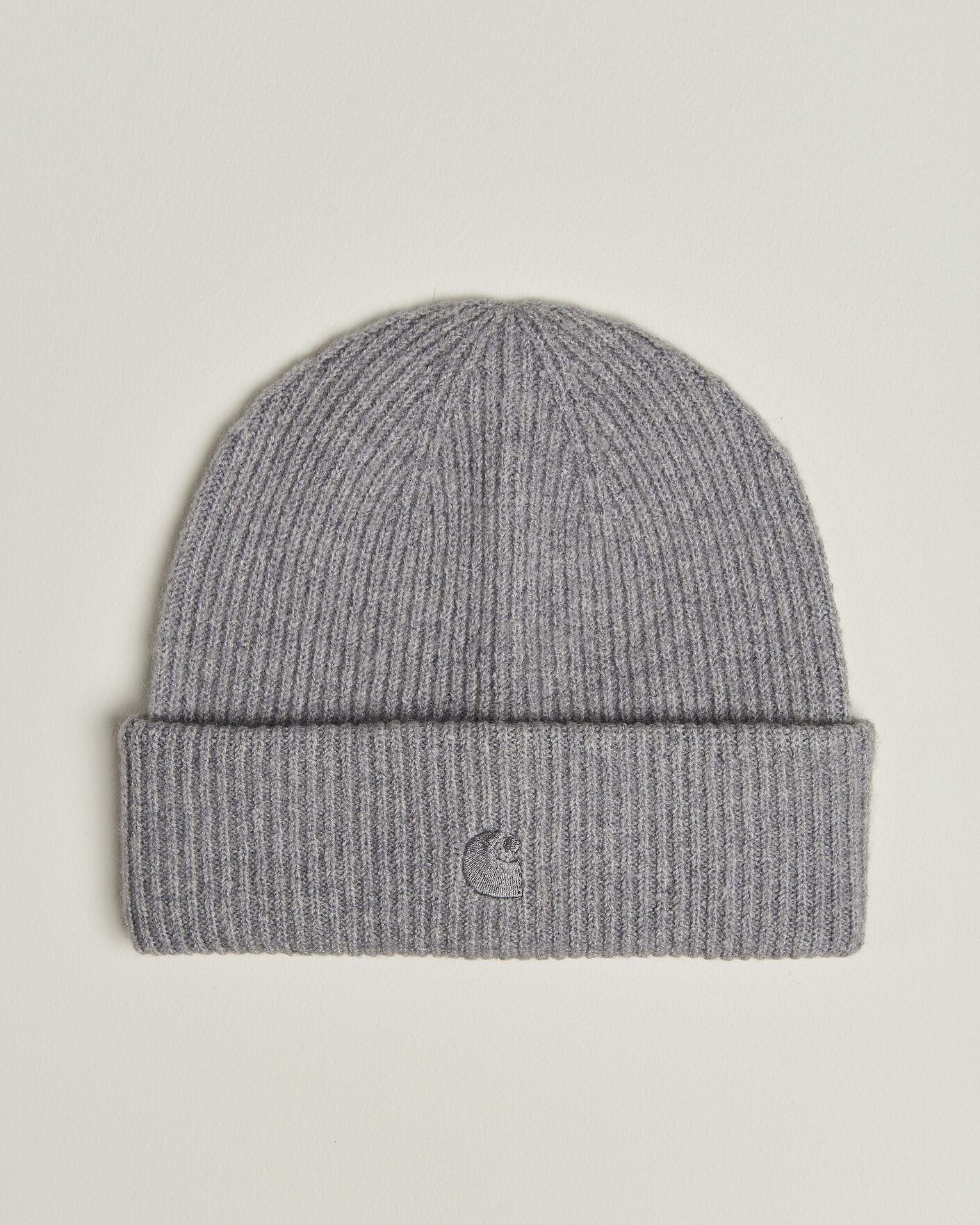 Herre | Huer | Carhartt WIP | Curtis Tonal Logo Beanie Shady Grey