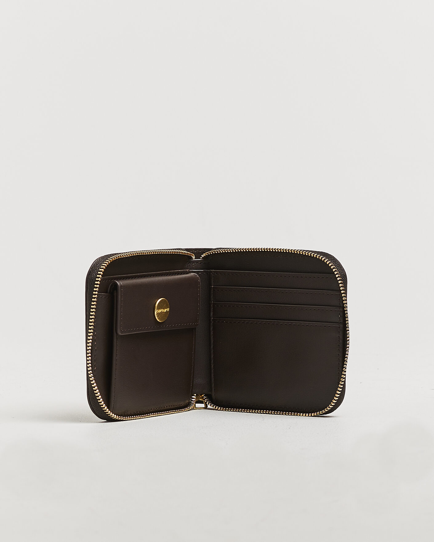 Herre | Punge | Carhartt WIP | Leather Zip Wallet Tobacco