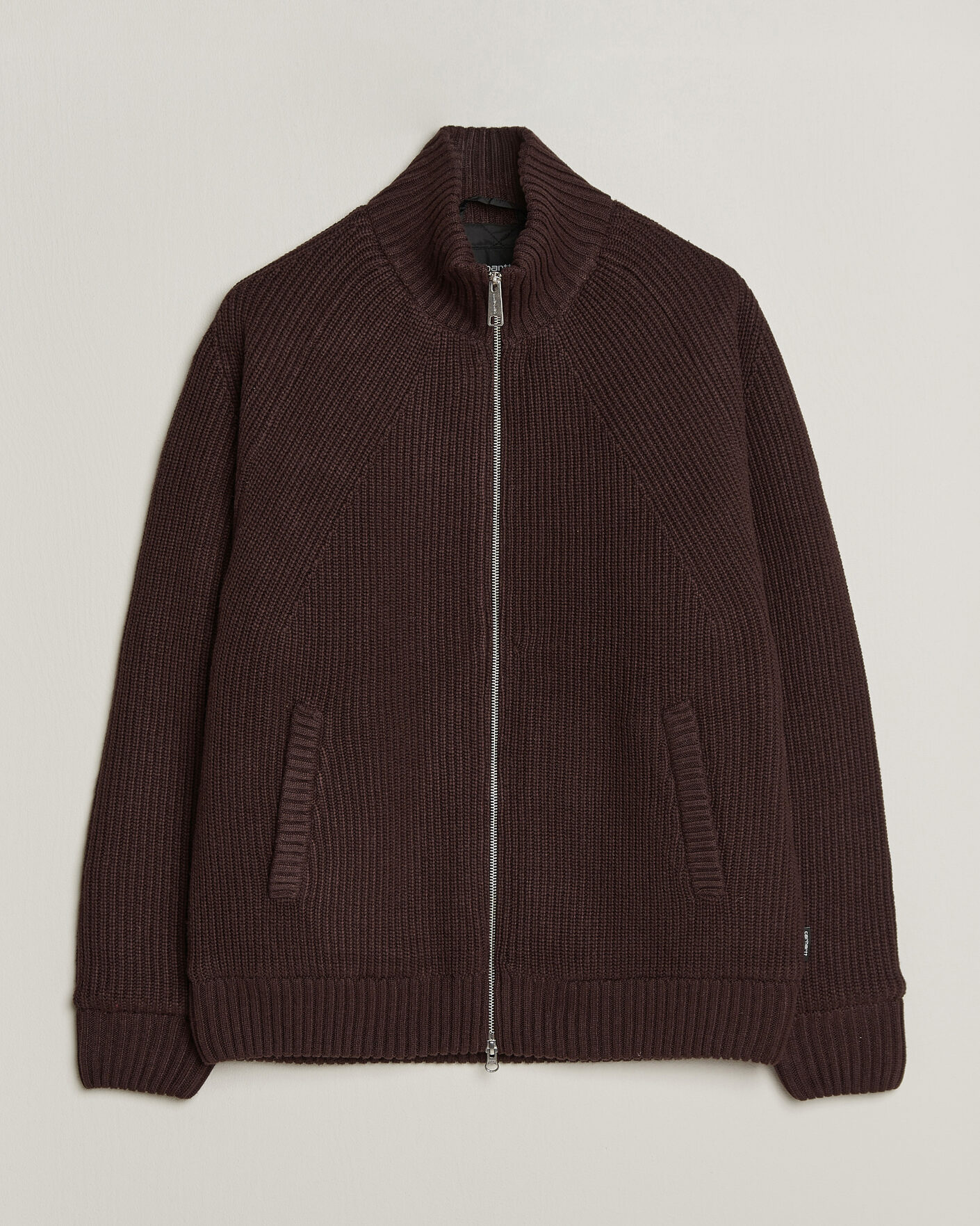 Herre | Trøjer | Carhartt WIP | Bandley Padded Wool Mix Full Zip Palisander Brown