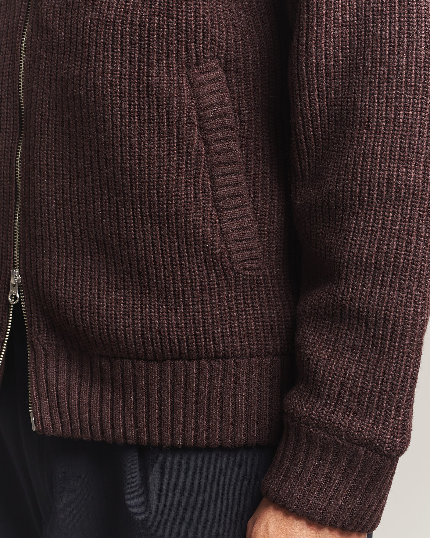 Herre | Trøjer | Carhartt WIP | Bandley Padded Wool Mix Full Zip Palisander Brown