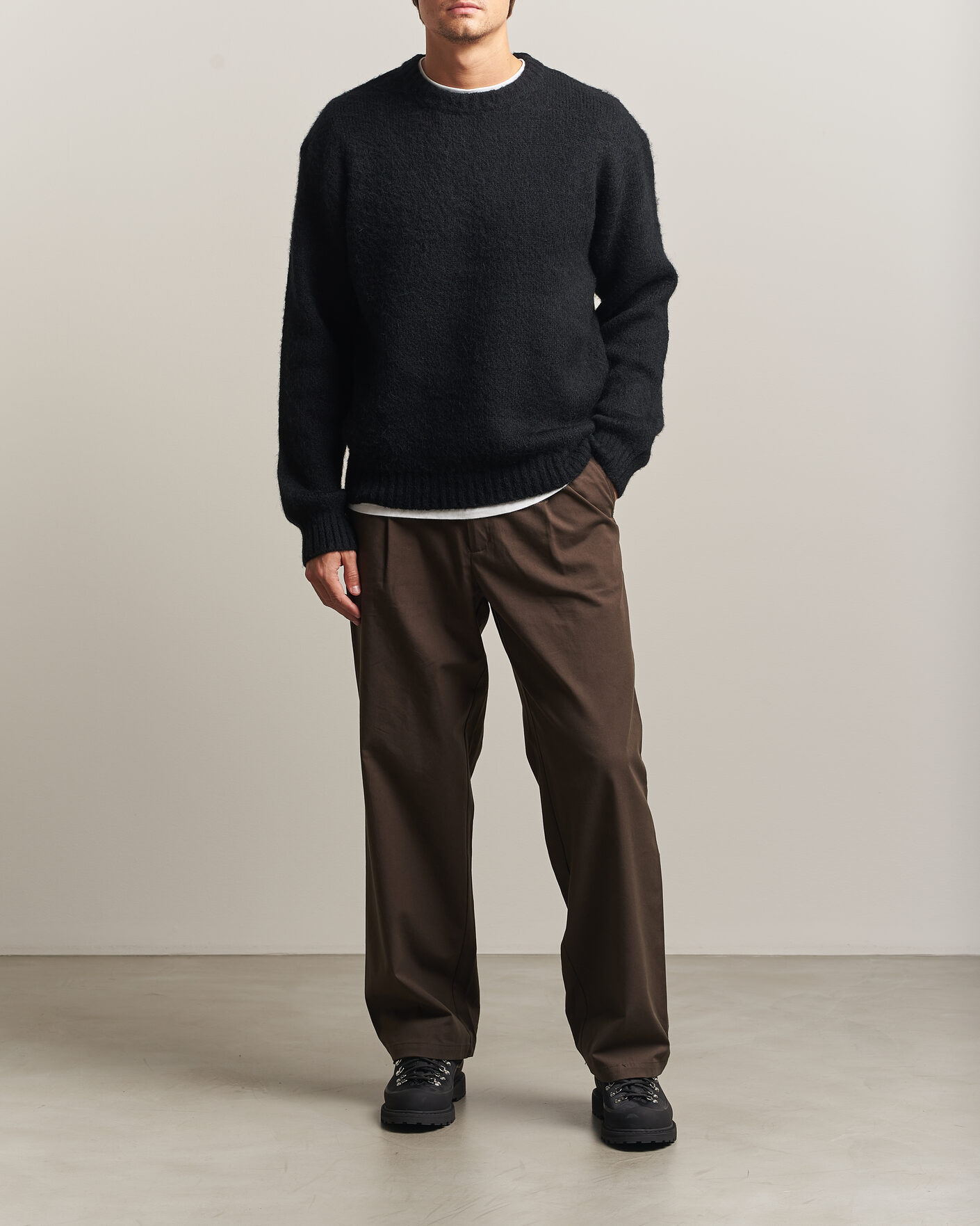 Herre | Trøjer | Carhartt WIP | Merton Knitted Alpaca Sweater Black