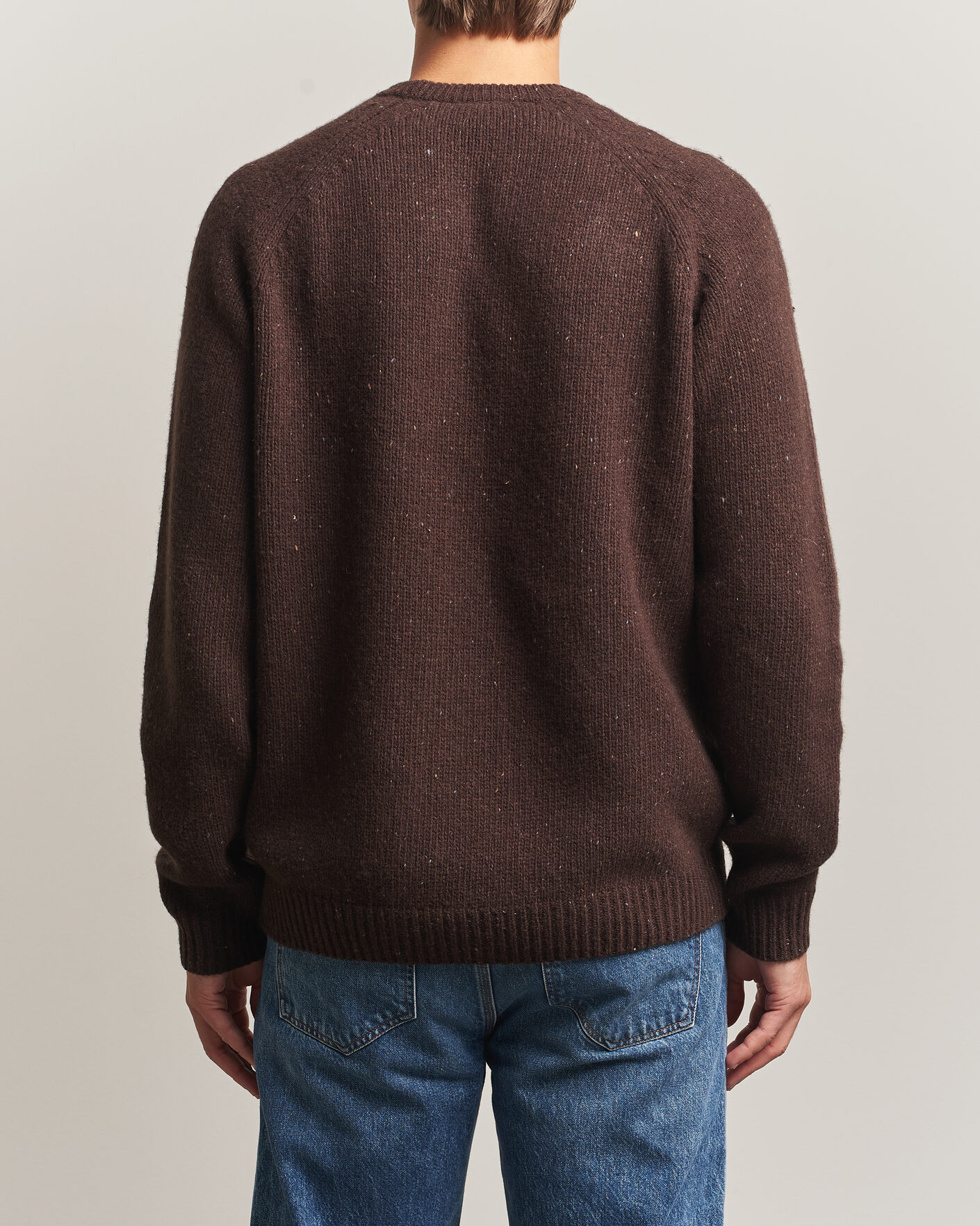 Herre | Trøjer | Carhartt WIP | Anglistic Wool/Cotton Sweater Tobacco