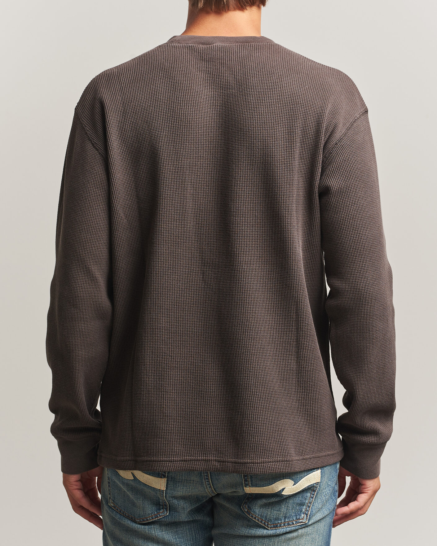 Herre | T-Shirts | Carhartt WIP | Long Sleeve Waffle T-Shirt Tobacco