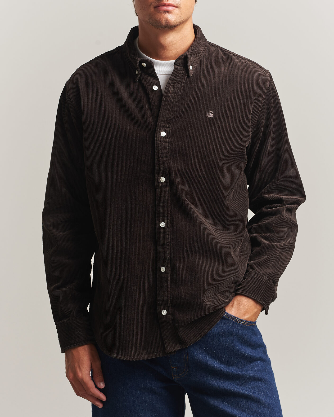 Herre | Skjorter | Carhartt WIP | Madison Cord Shirt Tobacco