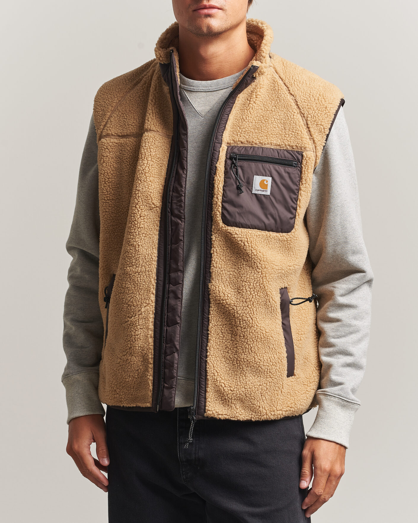 Herre | Veste | Carhartt WIP | Prentis Pile Vest Tobacco