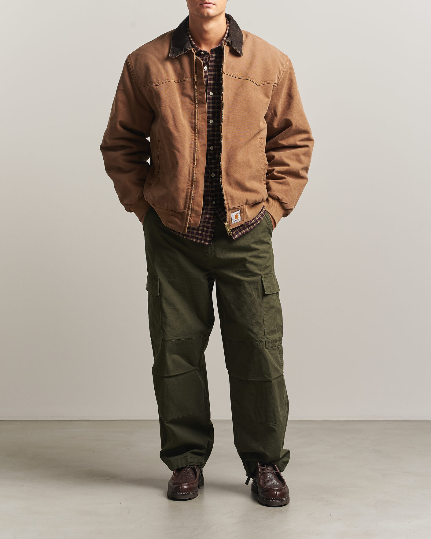 Herre | Jakker | Carhartt WIP | OG Santa Fe Jacket Whip H Brown