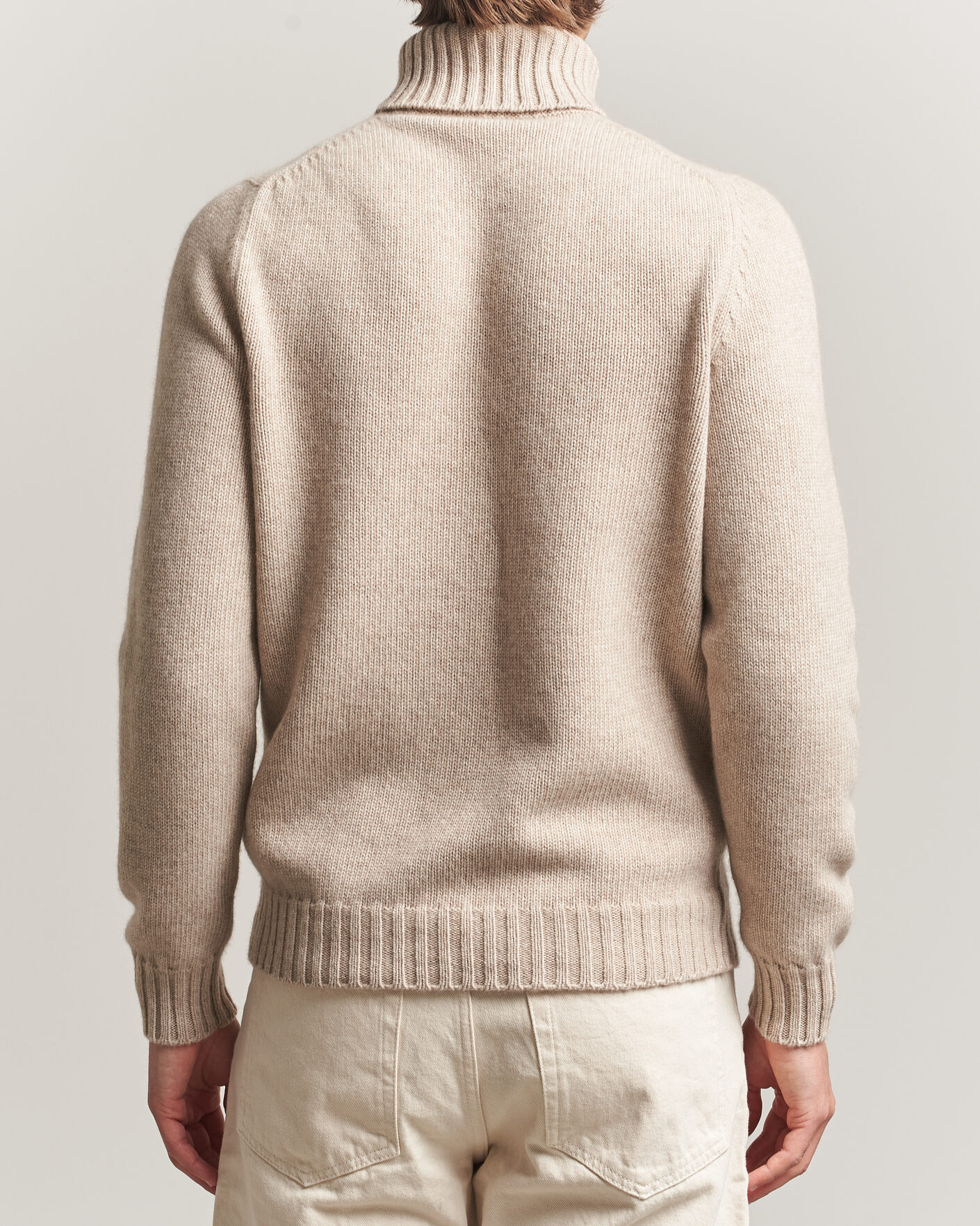 Herre | Trøjer | Fedeli | Wool/Cashmere Rollneck Beige