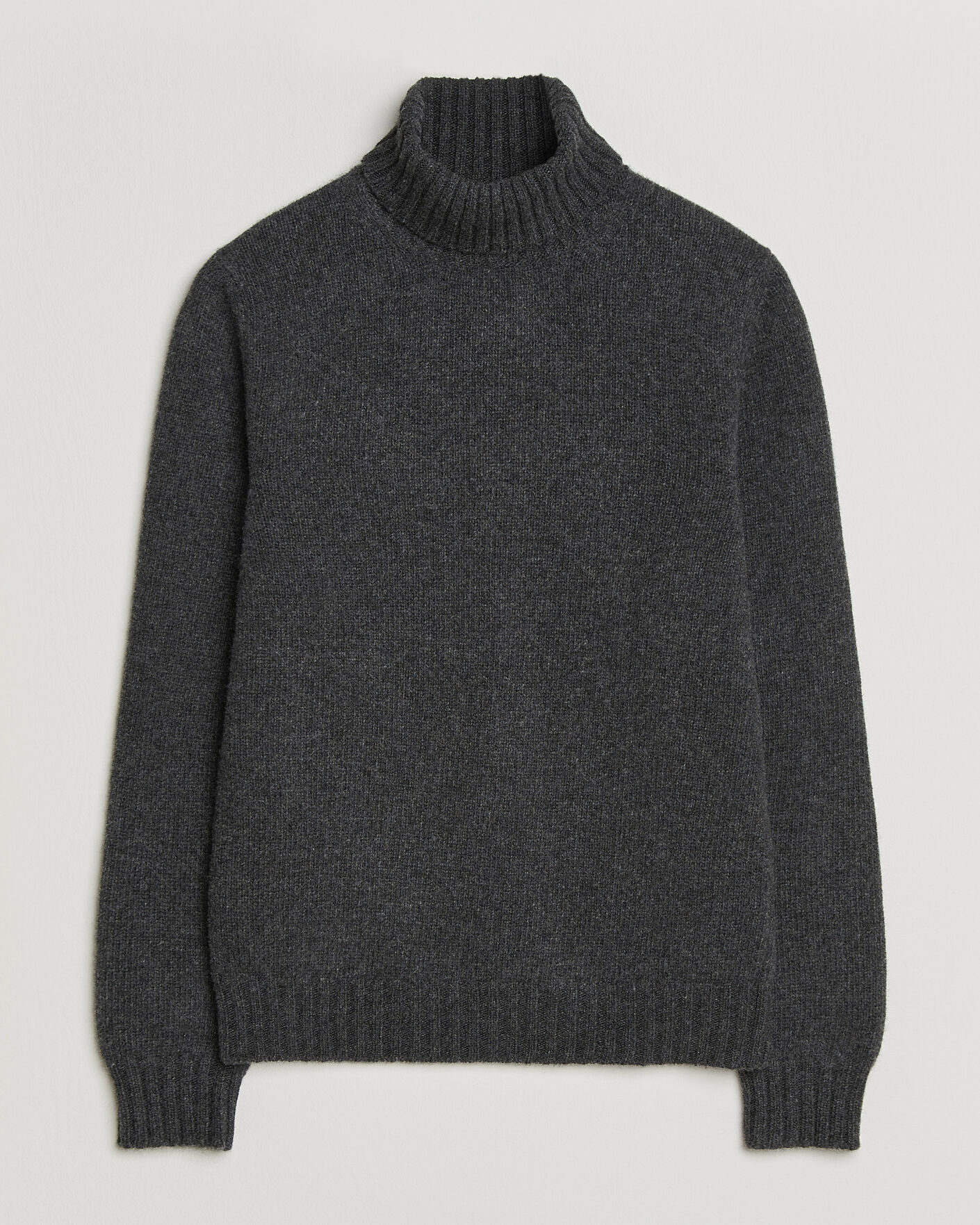 Herre | Trøjer | Fedeli | Wool/Cashmere Rollneck Anthracite
